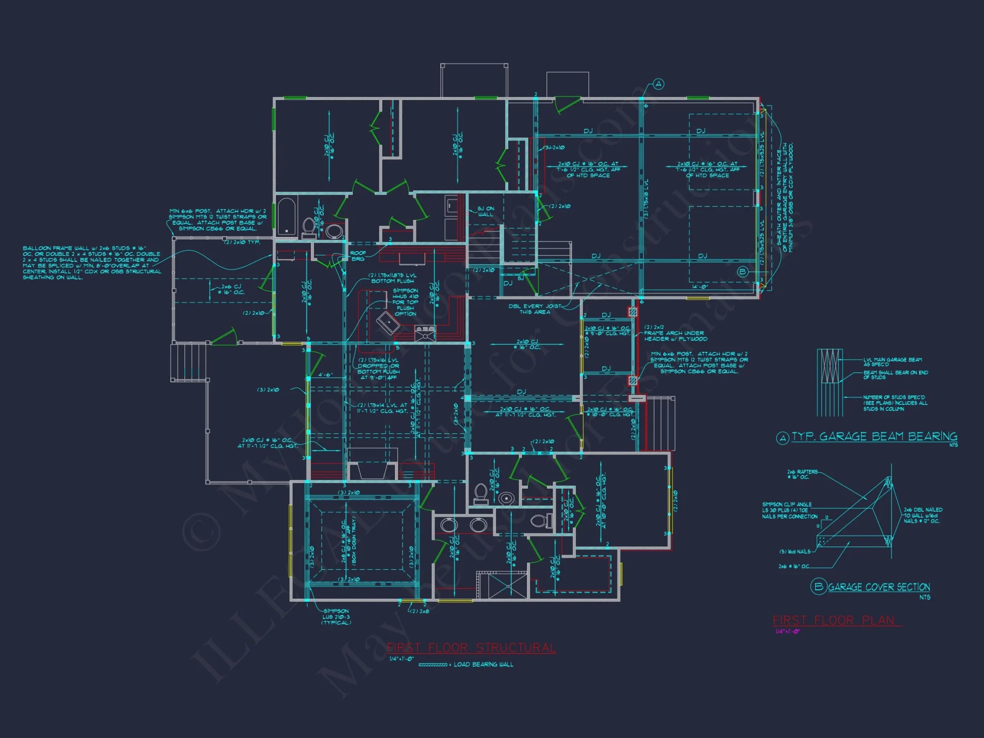 Charming Craftsman house Plan with 1.5 Floors and CAD Blueprints