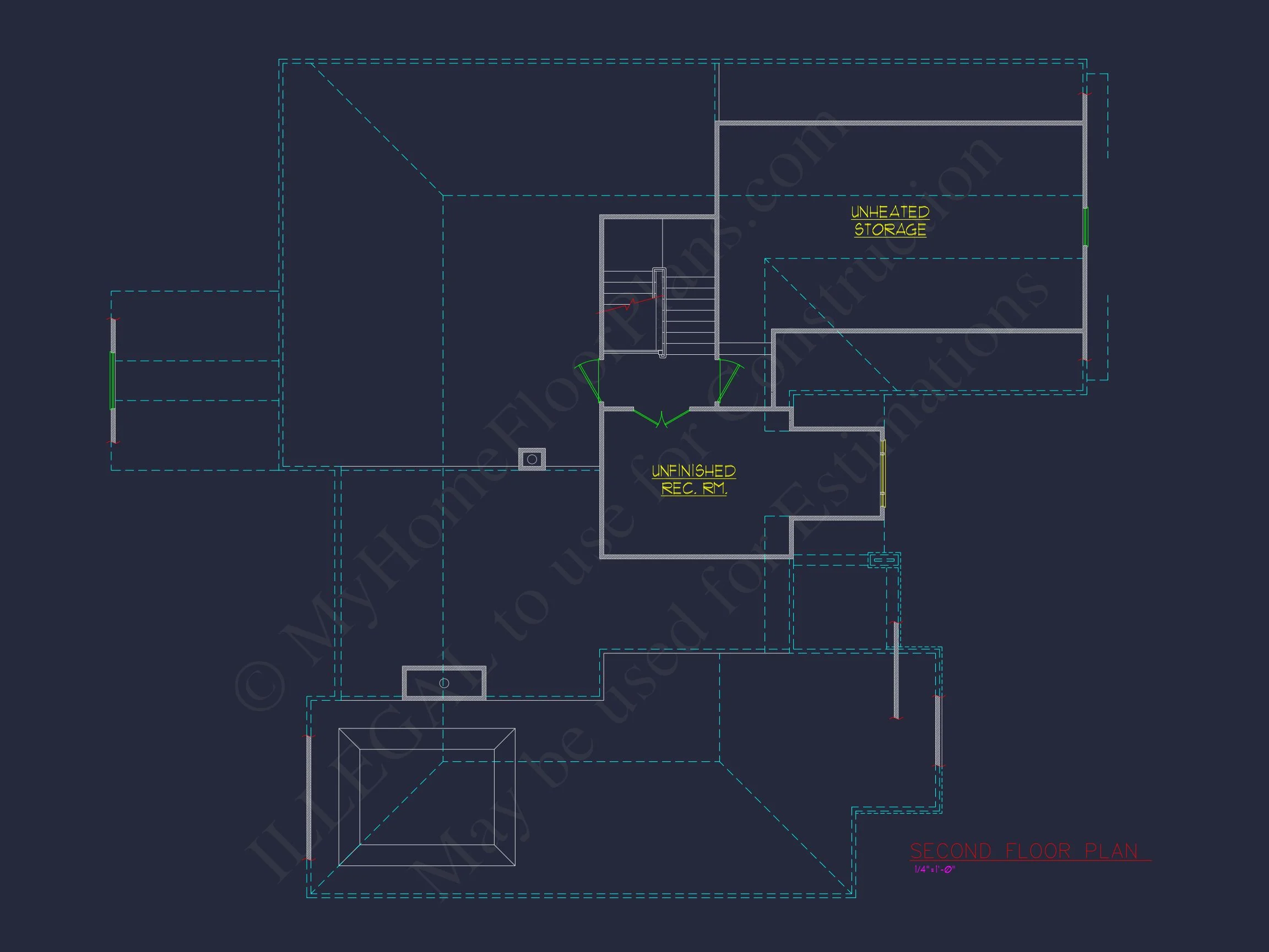 Charming Craftsman house Plan with 1.5 Floors and CAD Blueprints