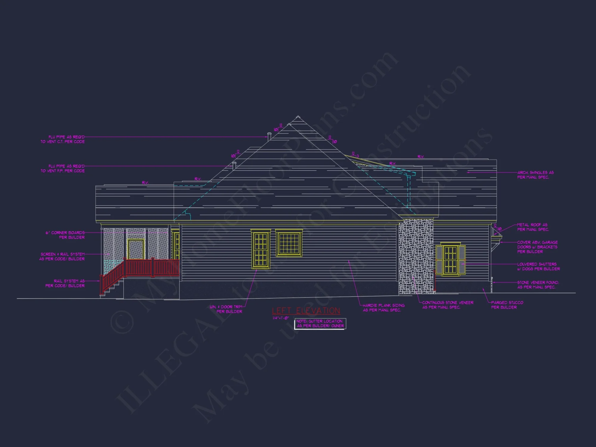 Charming Craftsman house Plan with 1.5 Floors and CAD Blueprints
