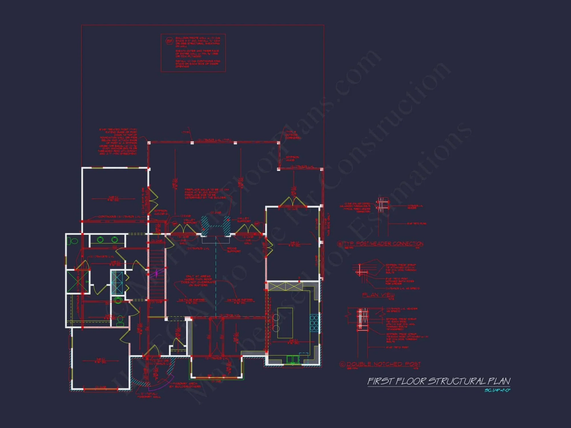 Charming 2-Story house Plan with Open Floor CAD Designs