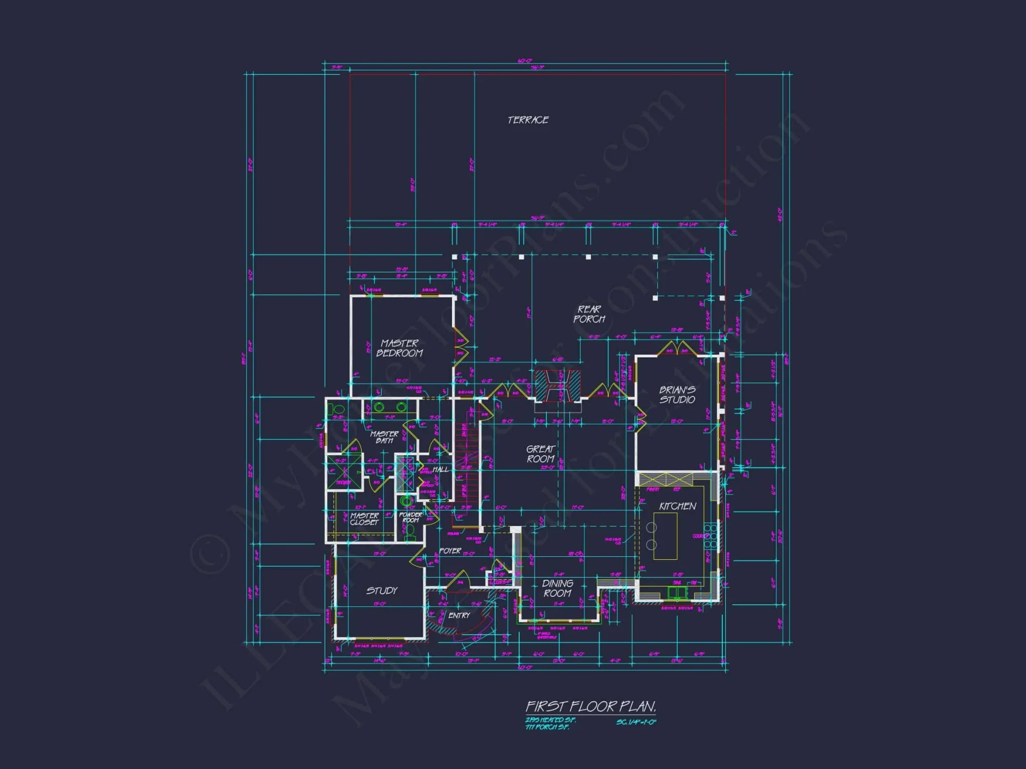 Charming 2-Story house Plan with Open Floor CAD Designs