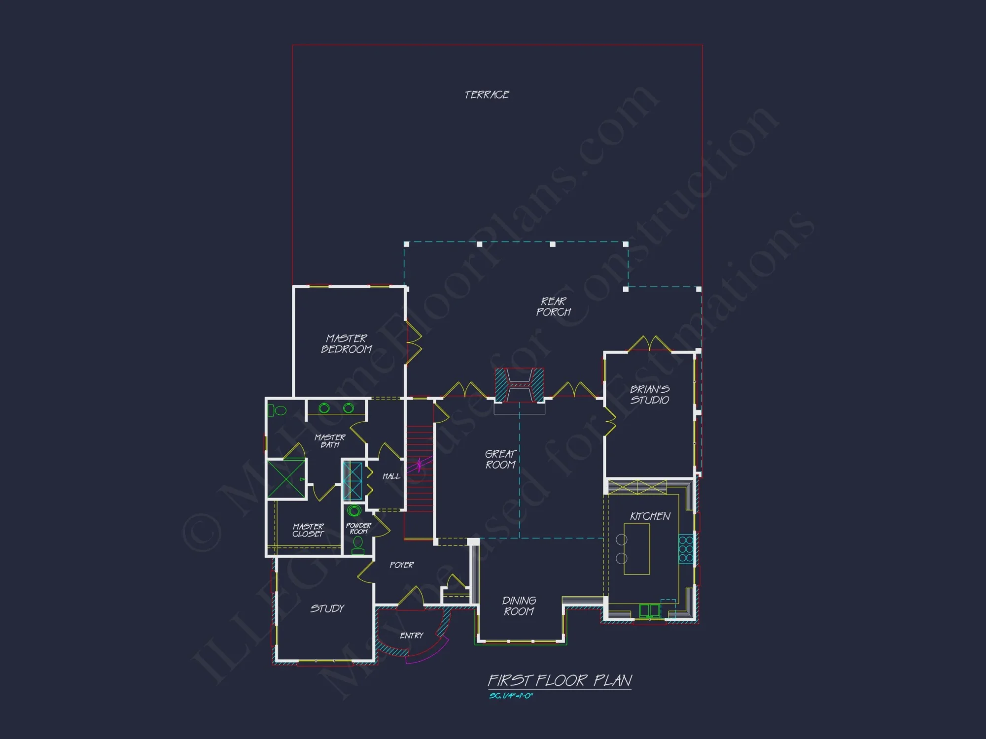 Charming 2-Story house Plan with Open Floor CAD Designs