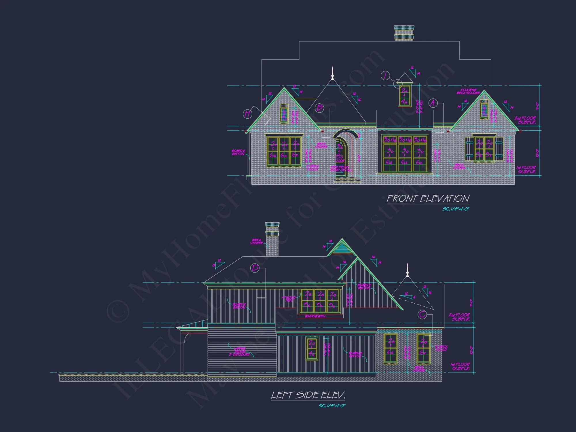 Charming 2-Story house Plan with Open Floor CAD Designs