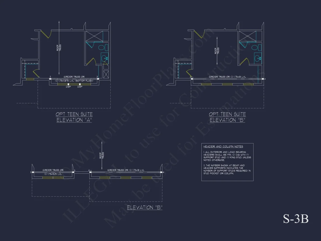 Modern 2-Story house Plan with Open Floor Plan and CAD Designs