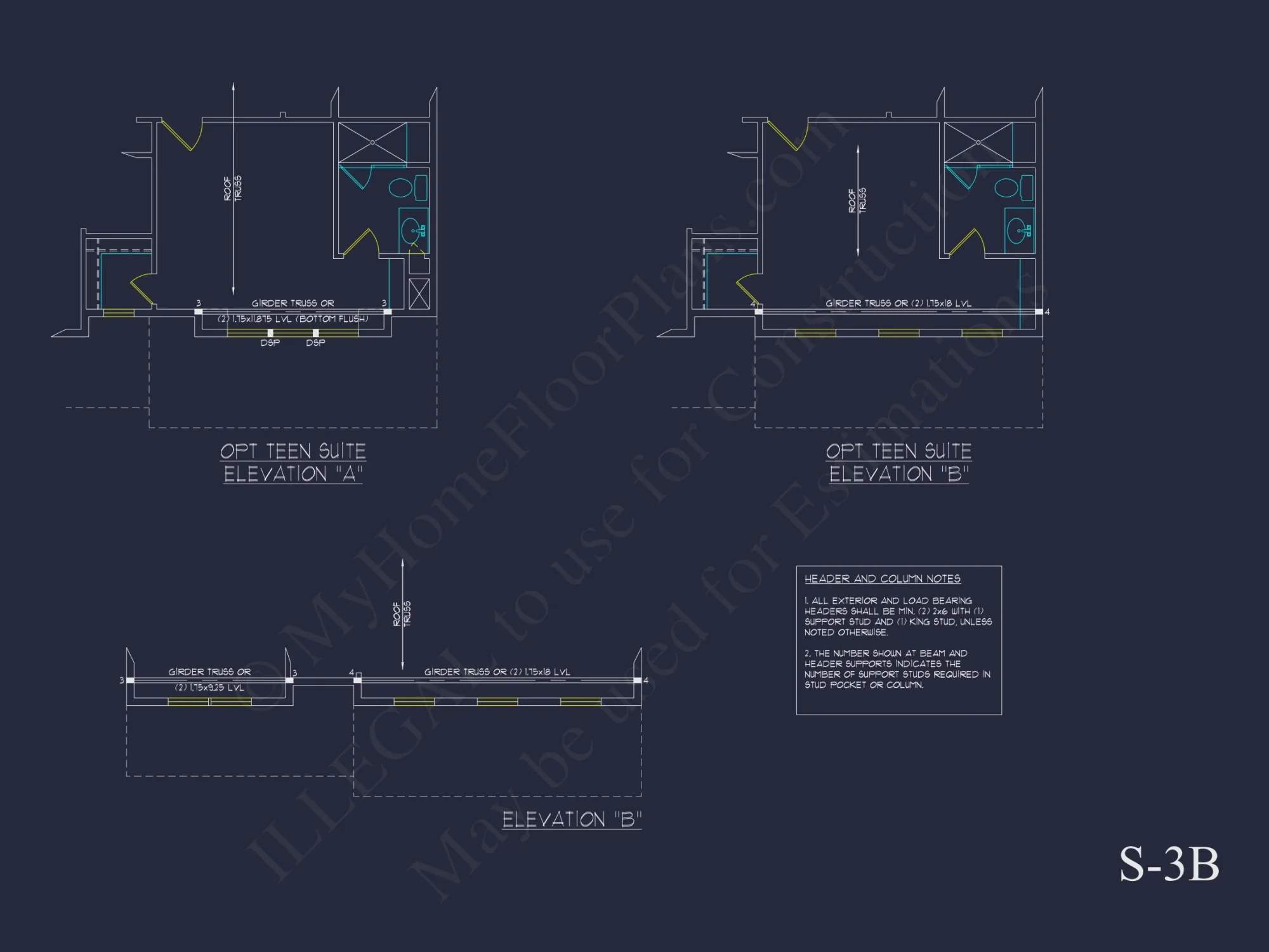 Modern 2-Story house Plan with Open Floor Plan and CAD Designs
