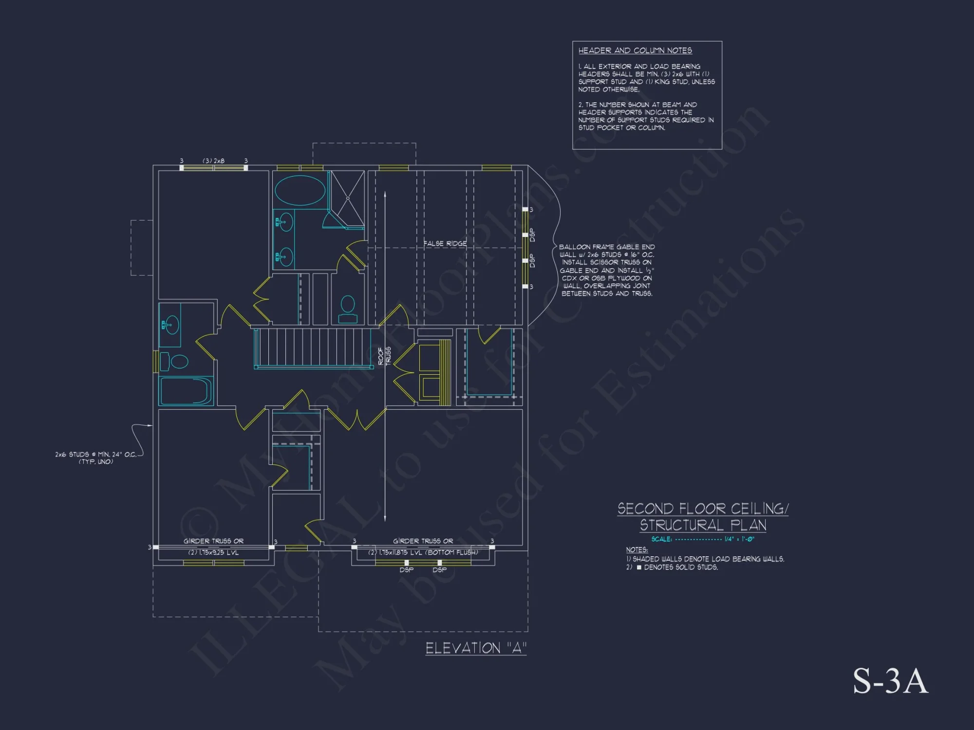 Modern 2-Story house Plan with Open Floor Plan and CAD Designs