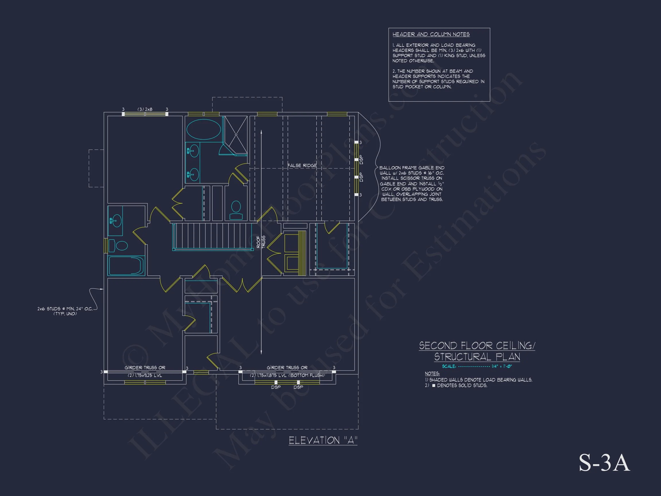 Modern 2-Story house Plan with Open Floor Plan and CAD Designs