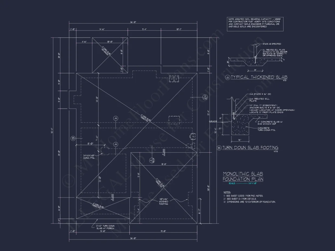 Modern 2-Story house Plan with Open Floor Plan and CAD Designs