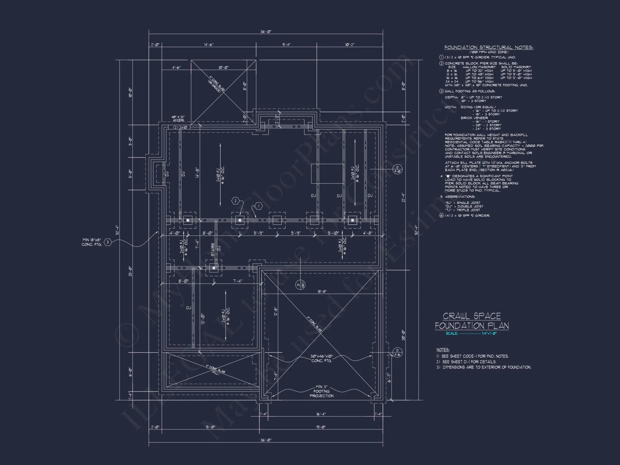 Modern 2-Story house Plan with Open Floor Plan and CAD Designs