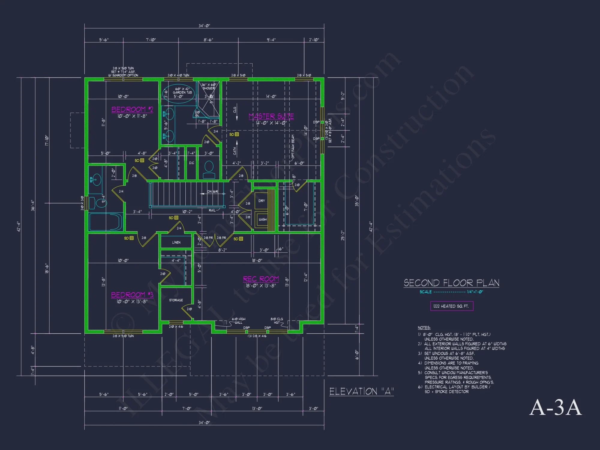 Modern 2-Story house Plan with Open Floor Plan and CAD Designs