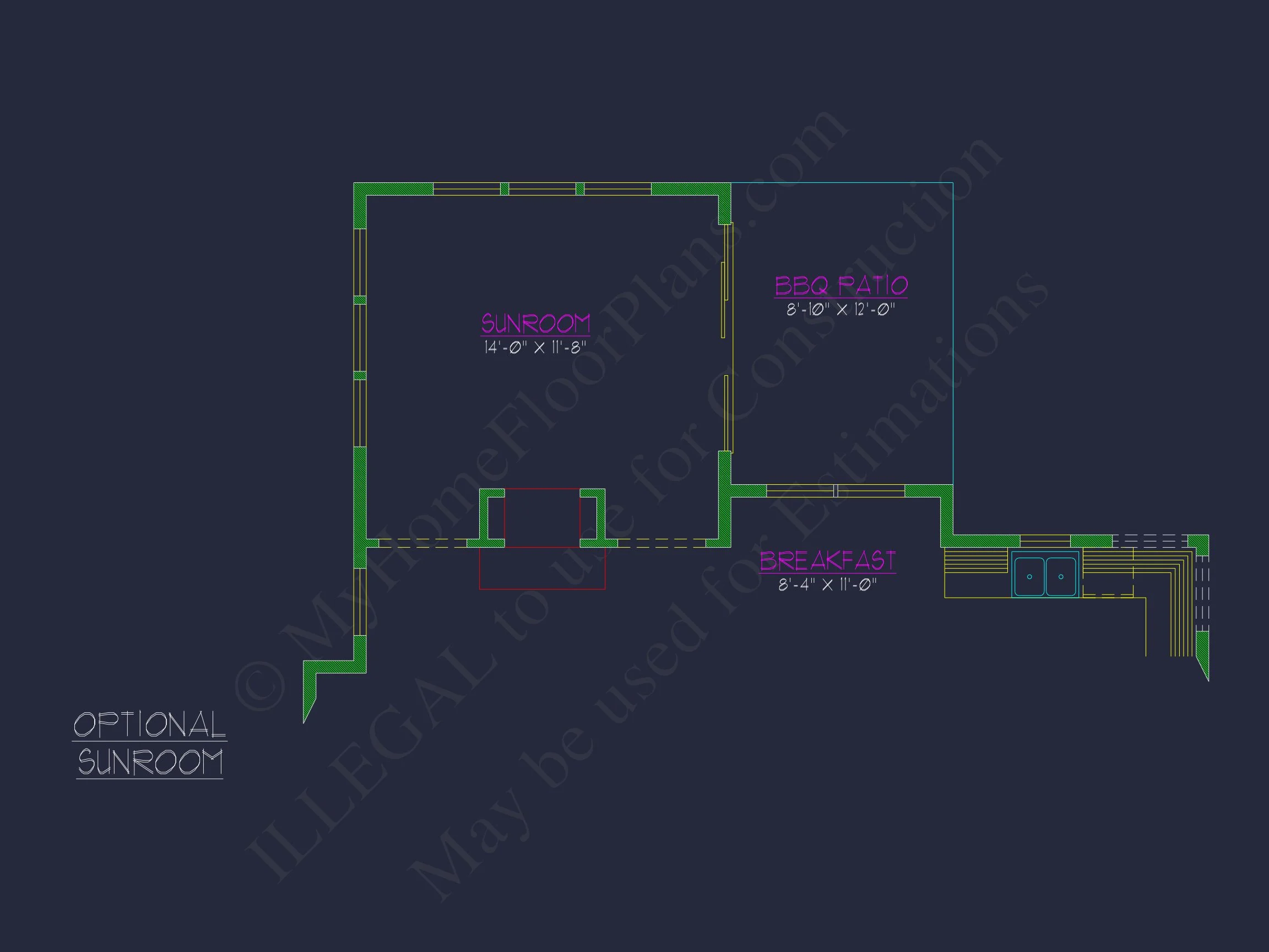 Modern 2-Story house Plan with Open Floor Plan and CAD Designs