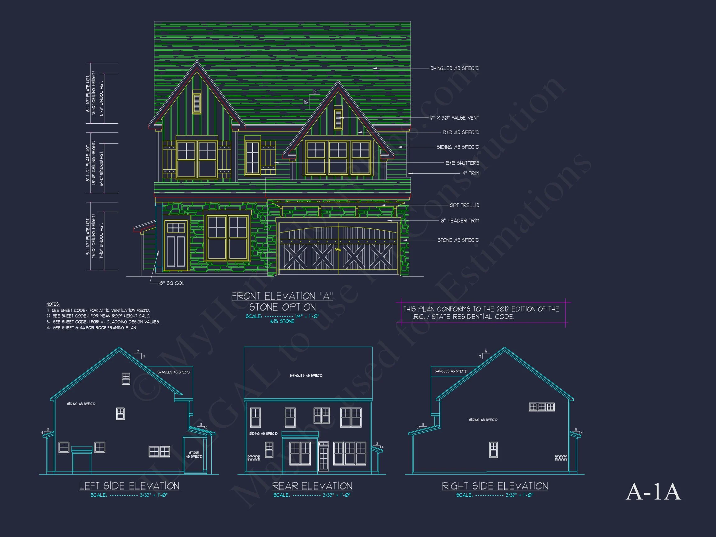 Modern 2-Story house Plan with Open Floor Plan and CAD Designs