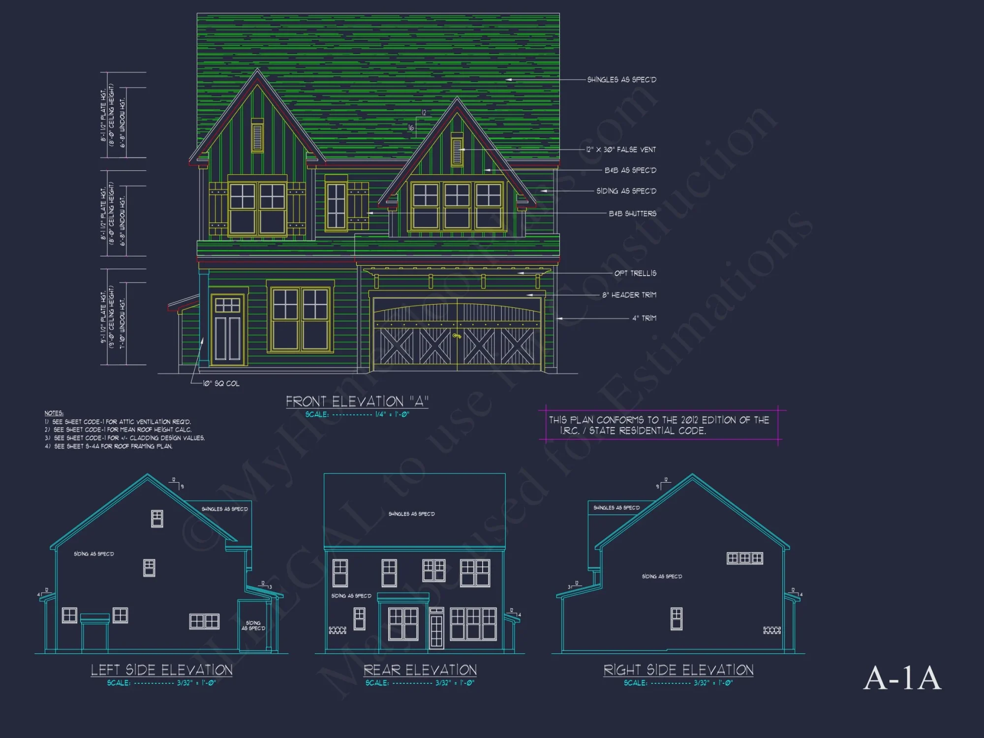 Modern 2-Story house Plan with Open Floor Plan and CAD Designs