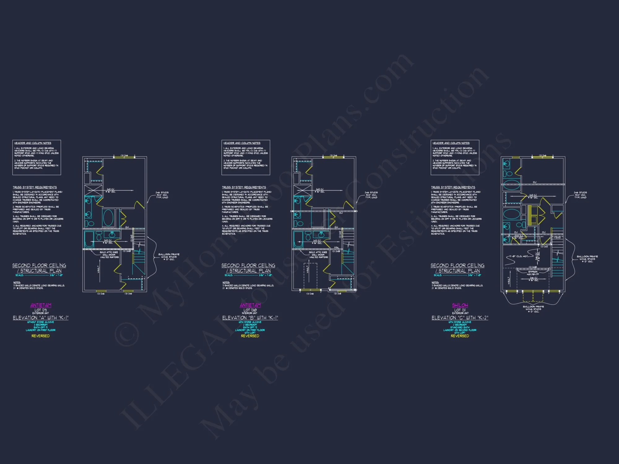 Modern 3-Story Craftsman Townhome Plan with CAD Designs
