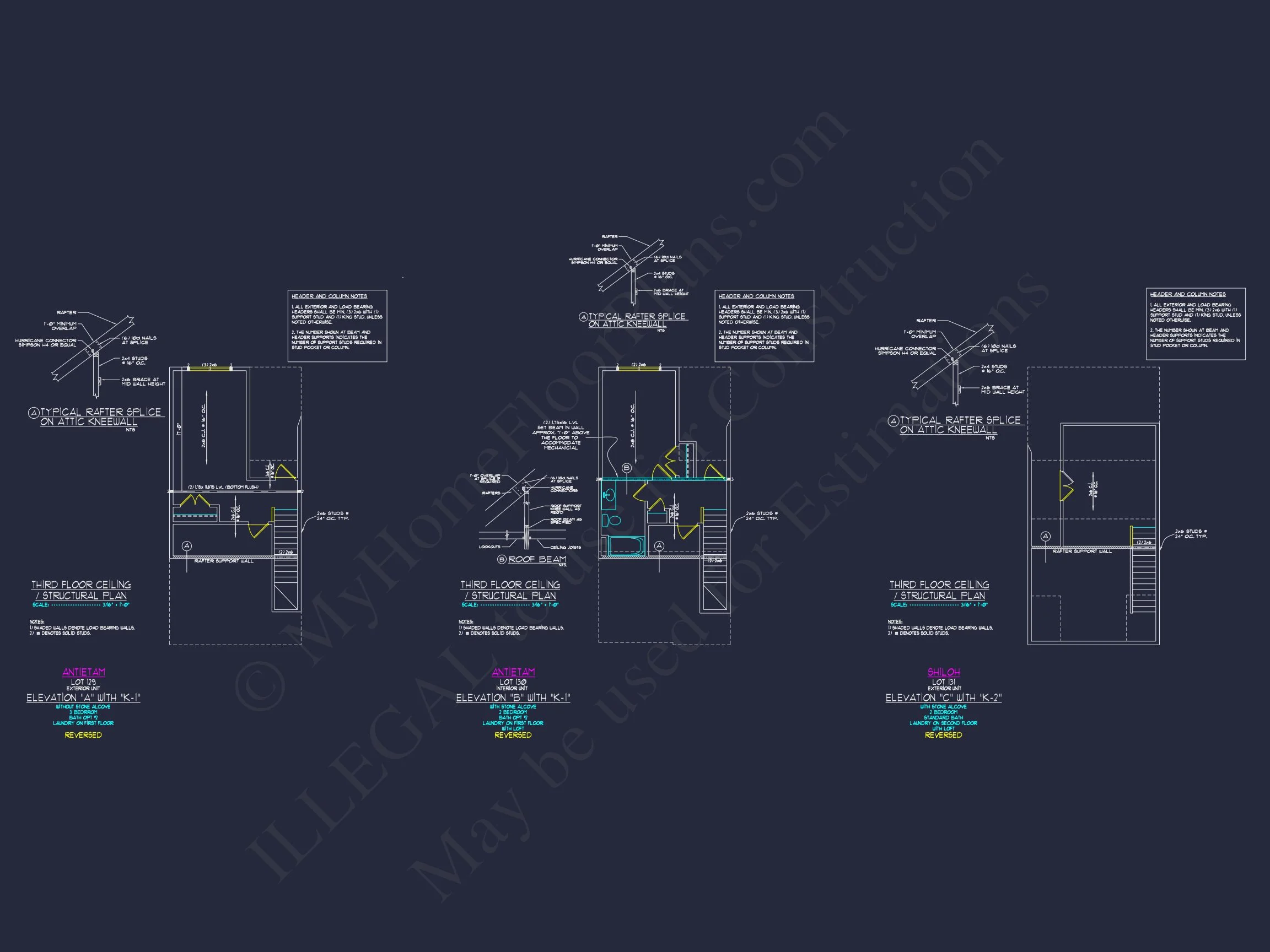 11-1876 HOUSE PLAN -Traditional Townhome Plan - 9-Bed, 7.5-Bath, 4,866 SF 20 Modern 3-Story Craftsman Townhome Plan with CAD Designs