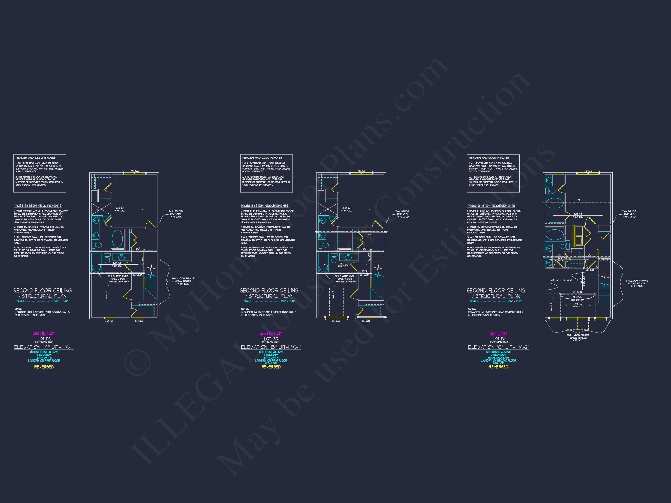11-1876 HOUSE PLAN -Traditional Townhome Plan - 9-Bed, 7.5-Bath, 4,866 SF 19 Modern 3-Story Craftsman Townhome Plan with CAD Designs