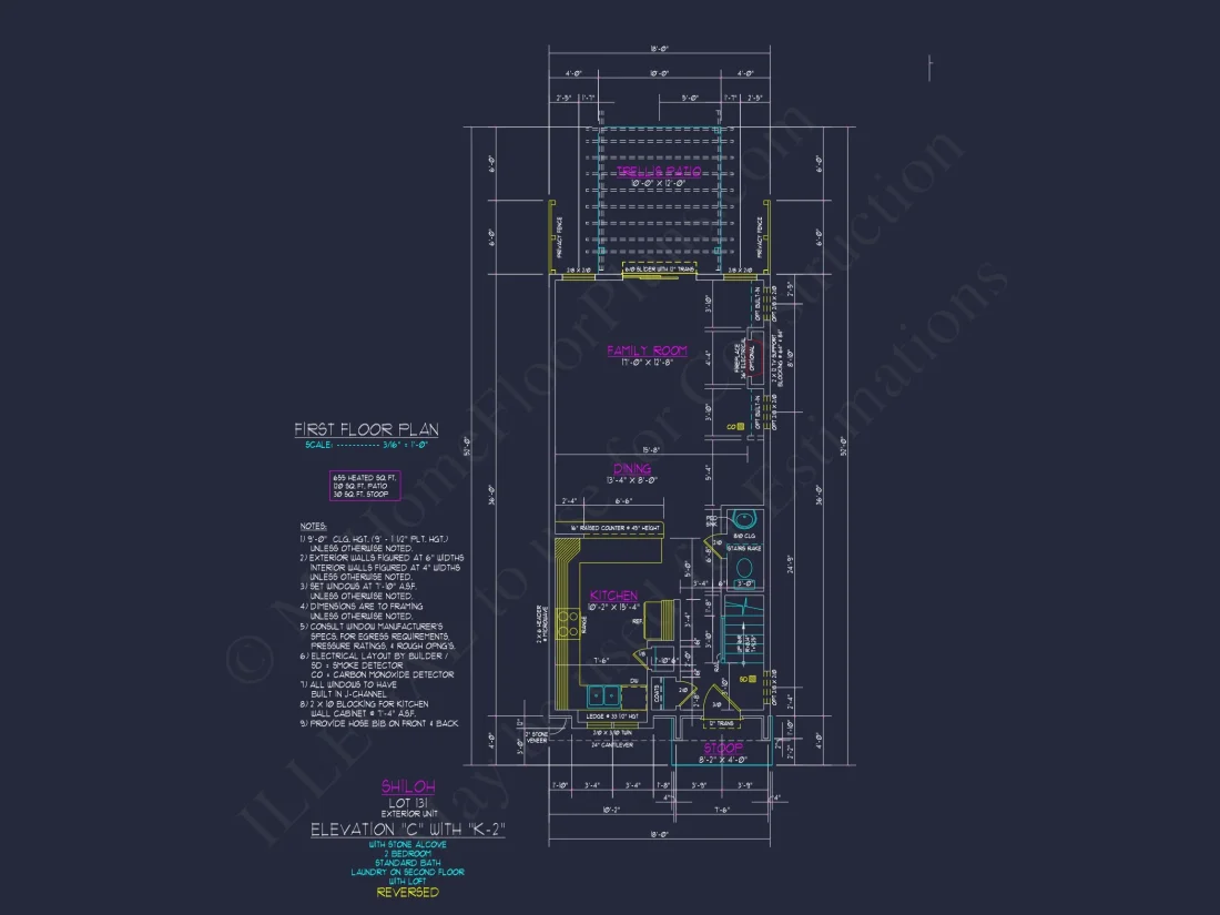 Modern 3-Story Craftsman Townhome Plan with CAD Designs