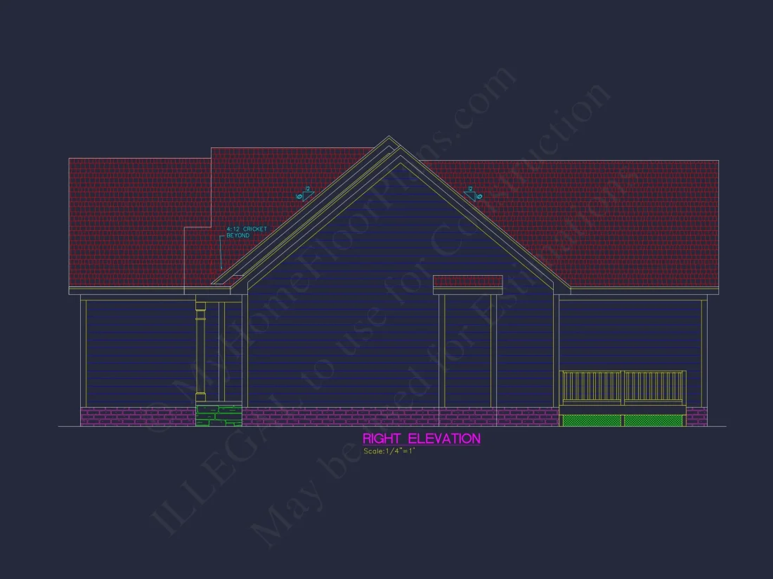 Charming 3-Bedroom house Plan with CAD Architecture Designs