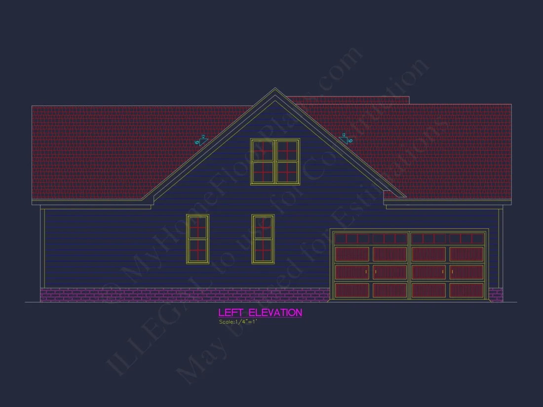 Charming 3-Bedroom house Plan with CAD Architecture Designs