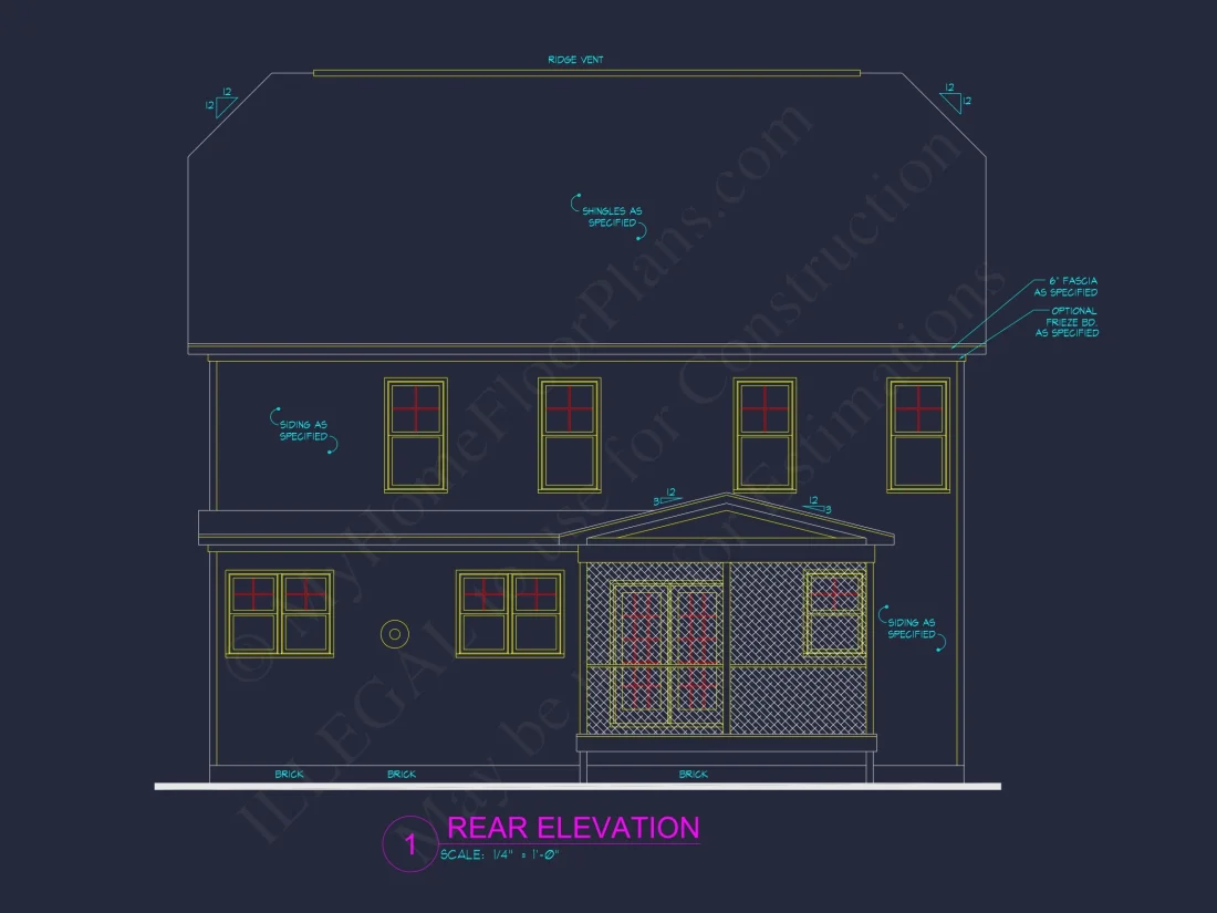 Elegant Craftsman house Plan with Floor Plans & CAD Designs