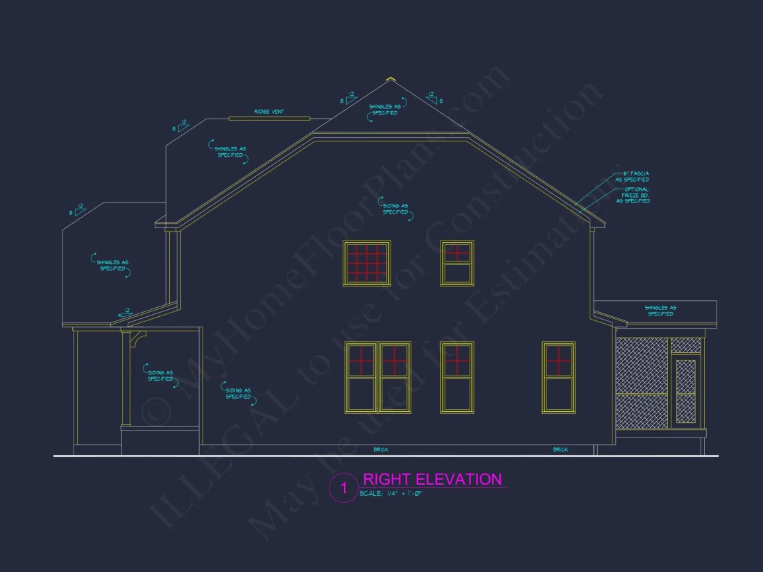 Elegant Craftsman house Plan with Floor Plans & CAD Designs