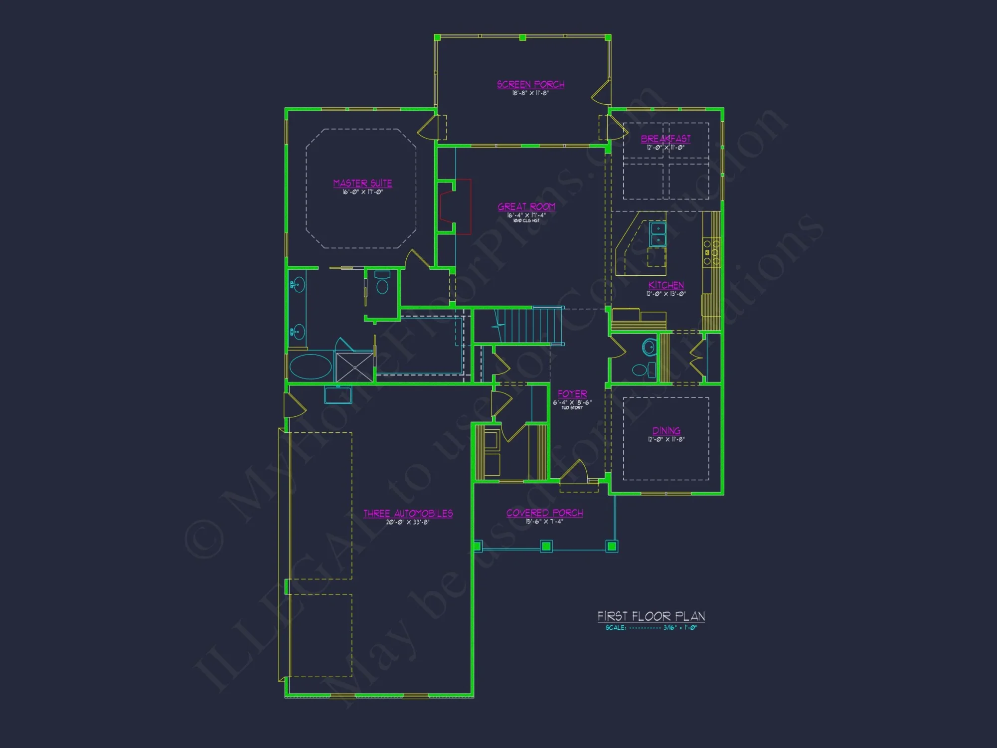 Craftsman house Plan with Spacious Layout and Unique CAD Designs