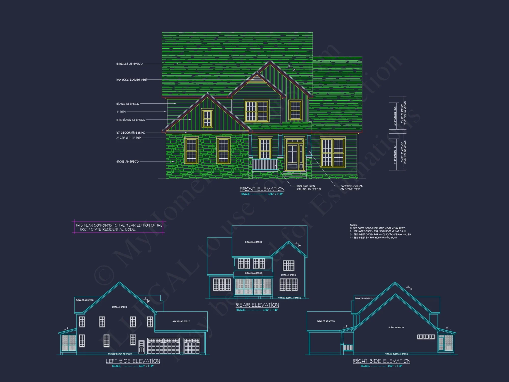 Craftsman house Plan with Spacious Layout and Unique CAD Designs