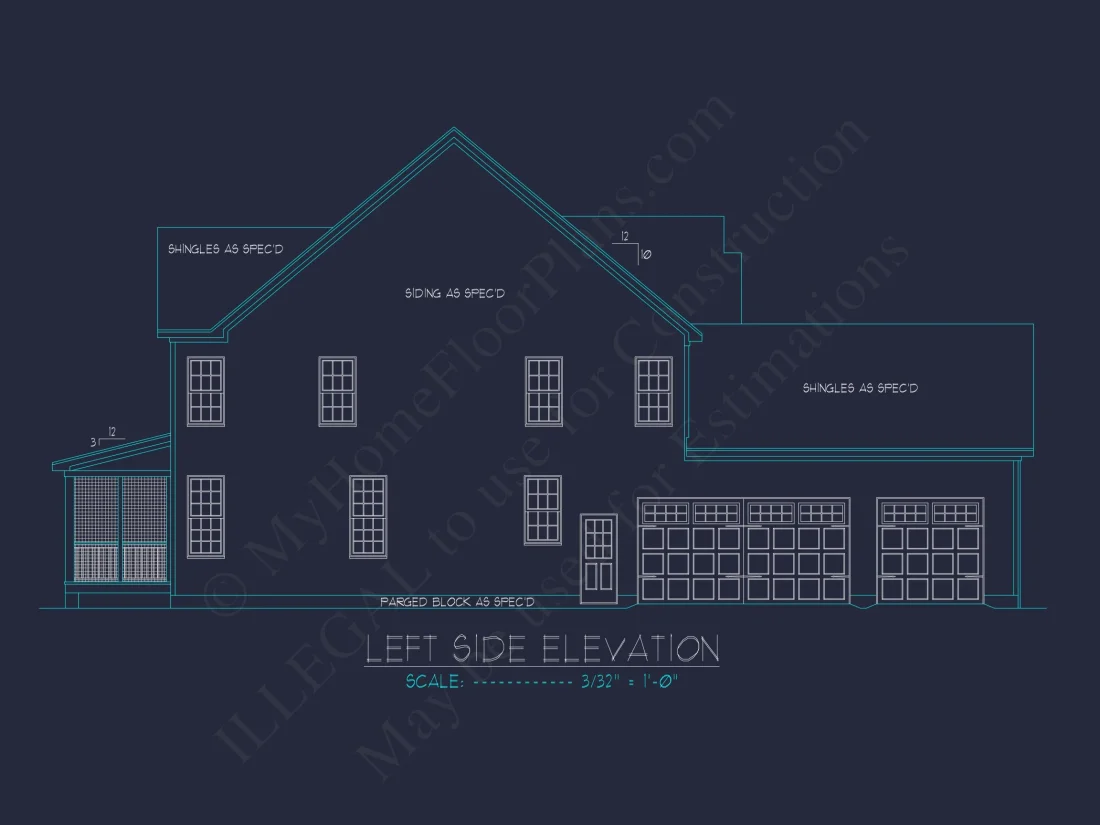 Craftsman house Plan with Spacious Layout and Unique CAD Designs