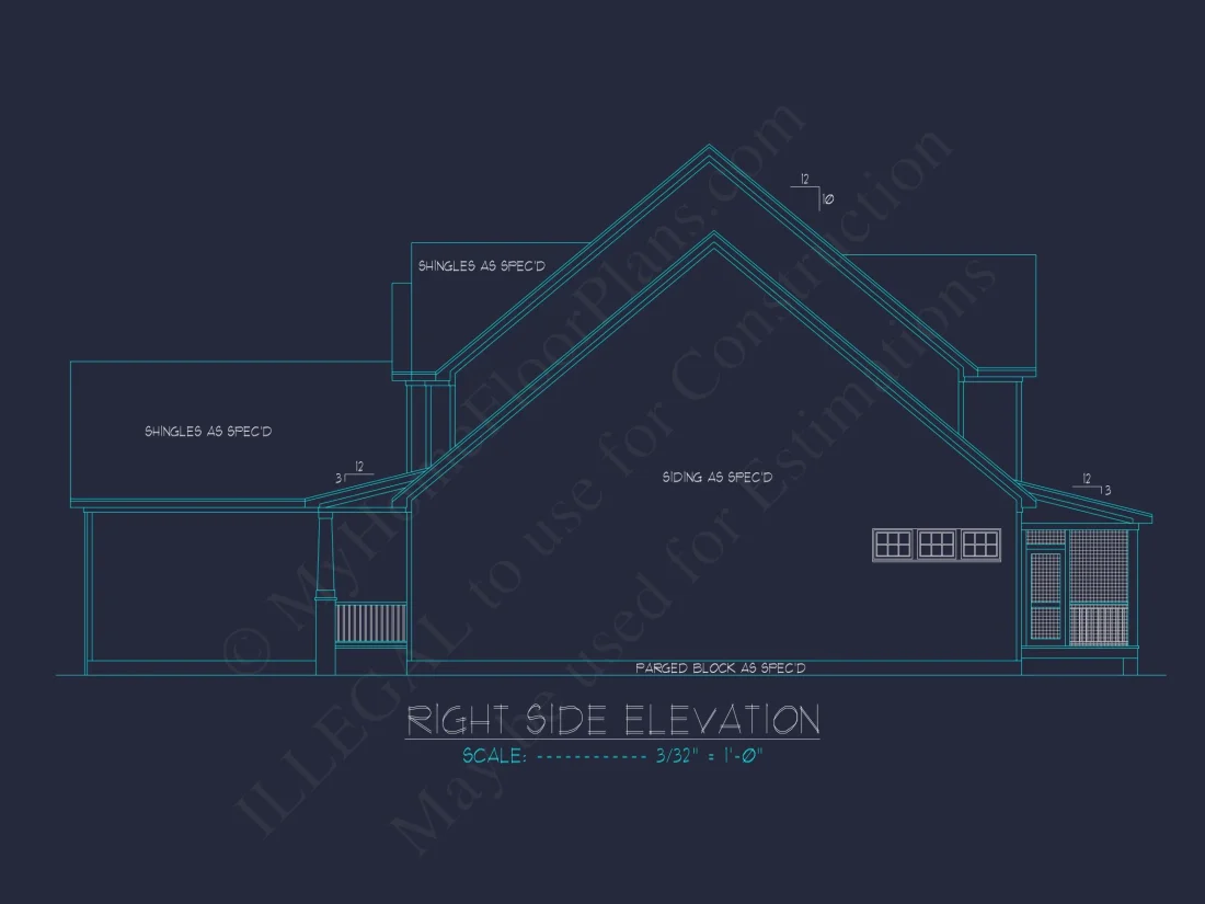 Craftsman house Plan with Spacious Layout and Unique CAD Designs