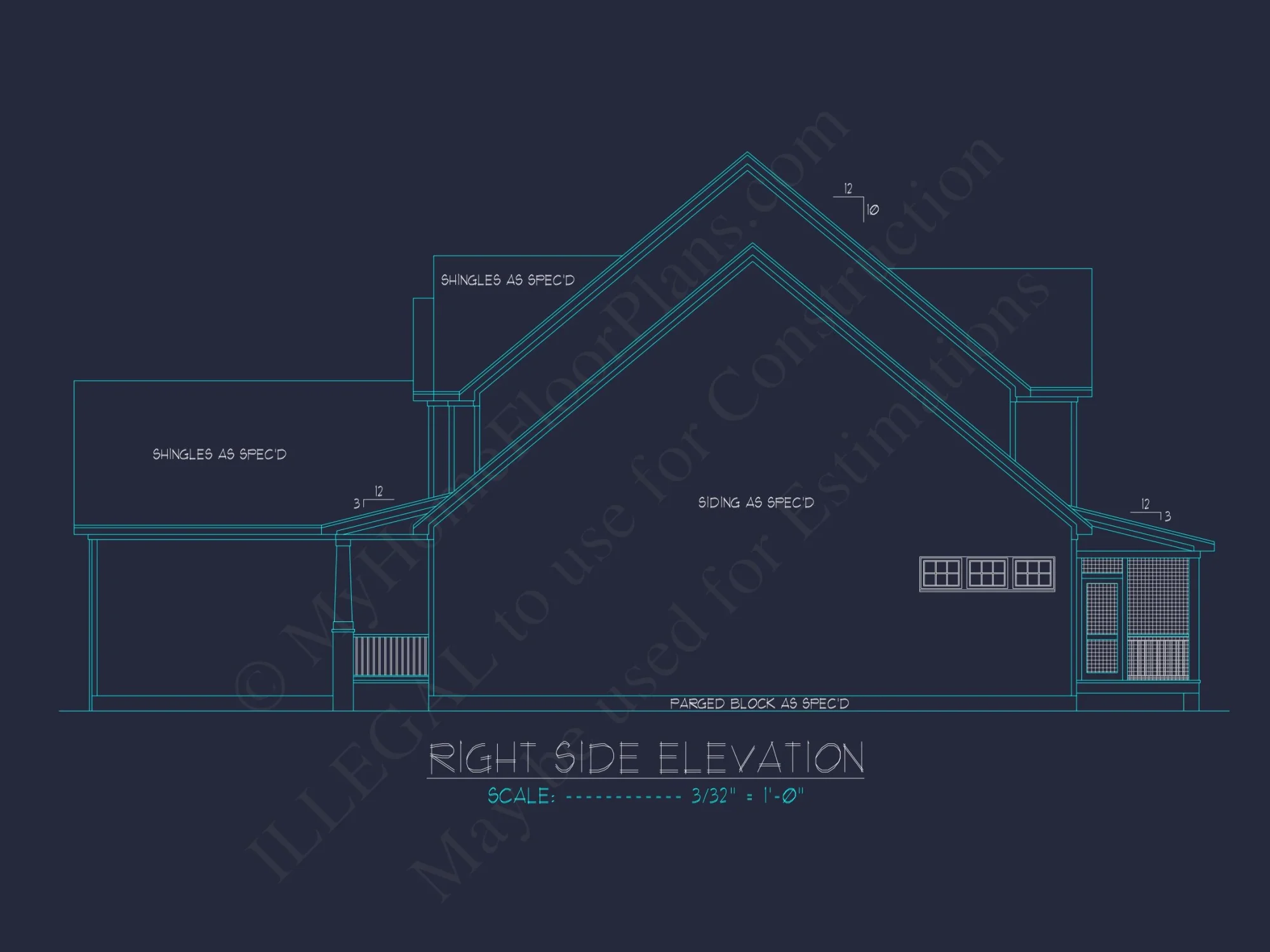 Craftsman house Plan with Spacious Layout and Unique CAD Designs