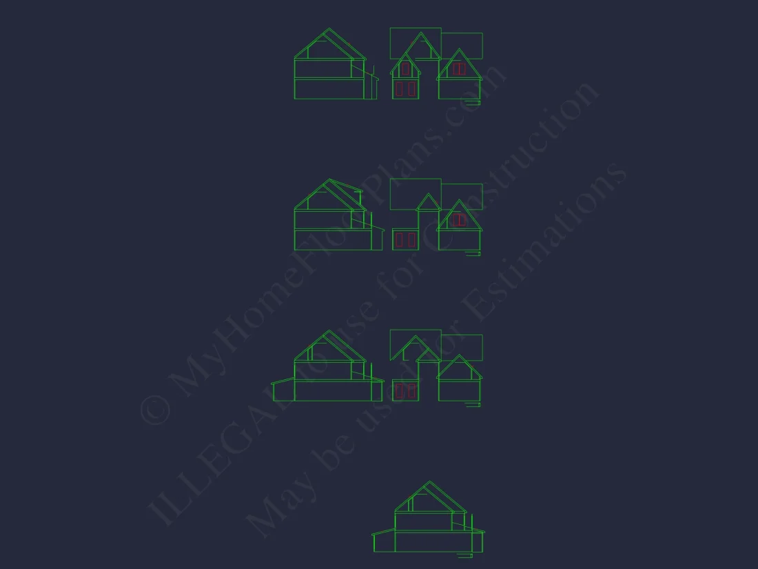 Customizable house Plan with 2-Story Blueprint CAD Designs