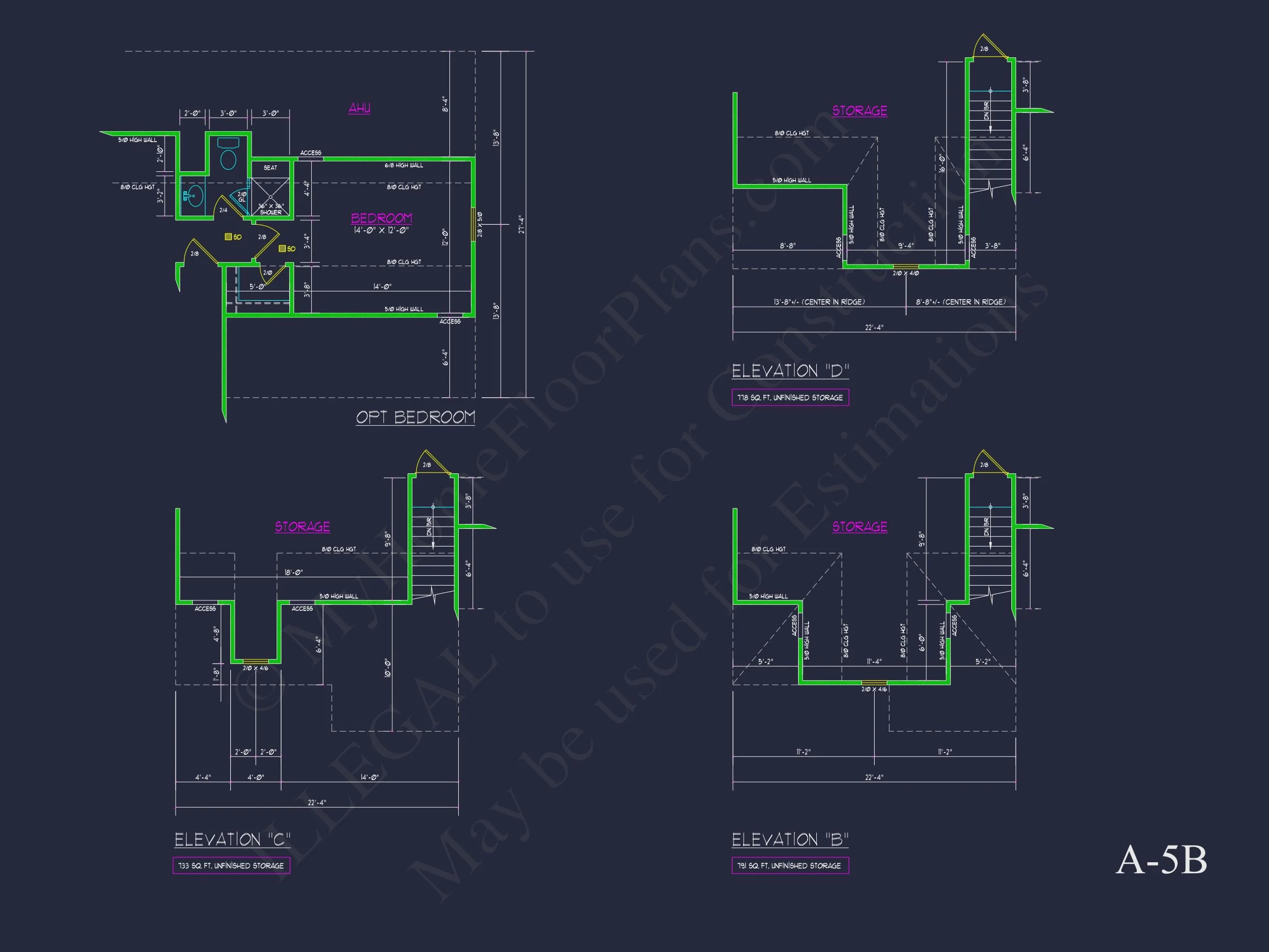11-1700 HOUSE PLAN - Traditional Home Plan - 4-Bed, 3-Bath, 2,400 SF 36 Customizable house Plan with 2-Story Blueprint CAD Designs