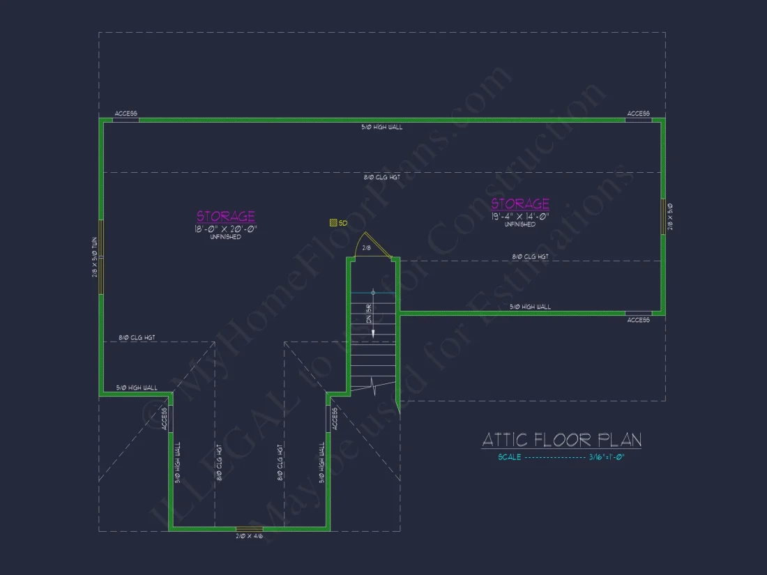 Customizable house Plan with 2-Story Blueprint CAD Designs