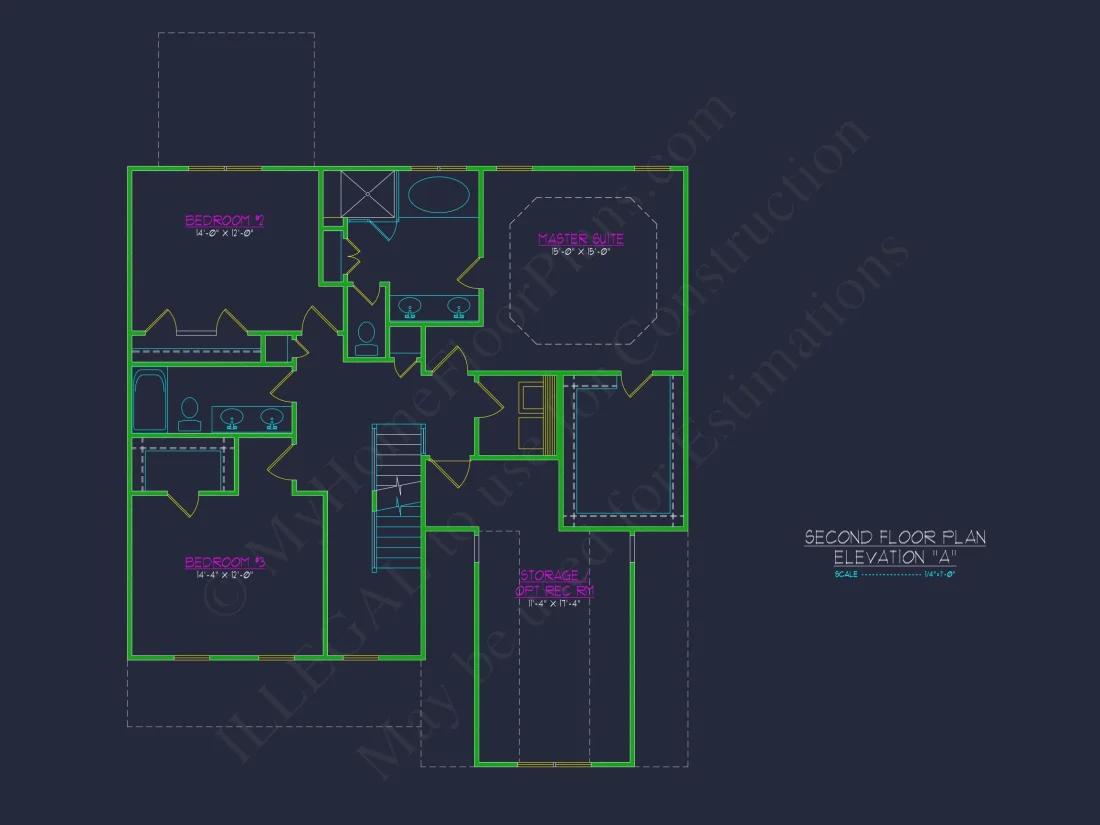 Customizable house Plan with 2-Story Blueprint CAD Designs