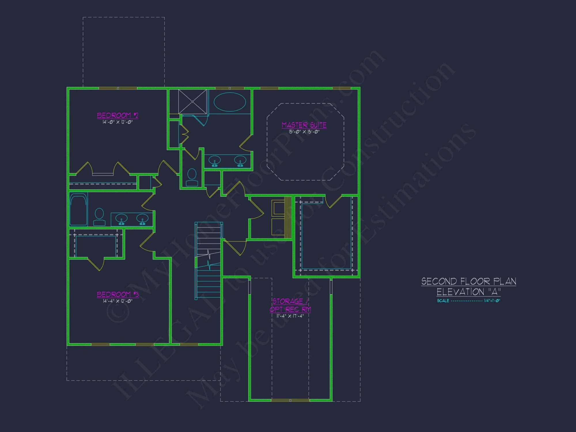 Customizable house Plan with 2-Story Blueprint CAD Designs