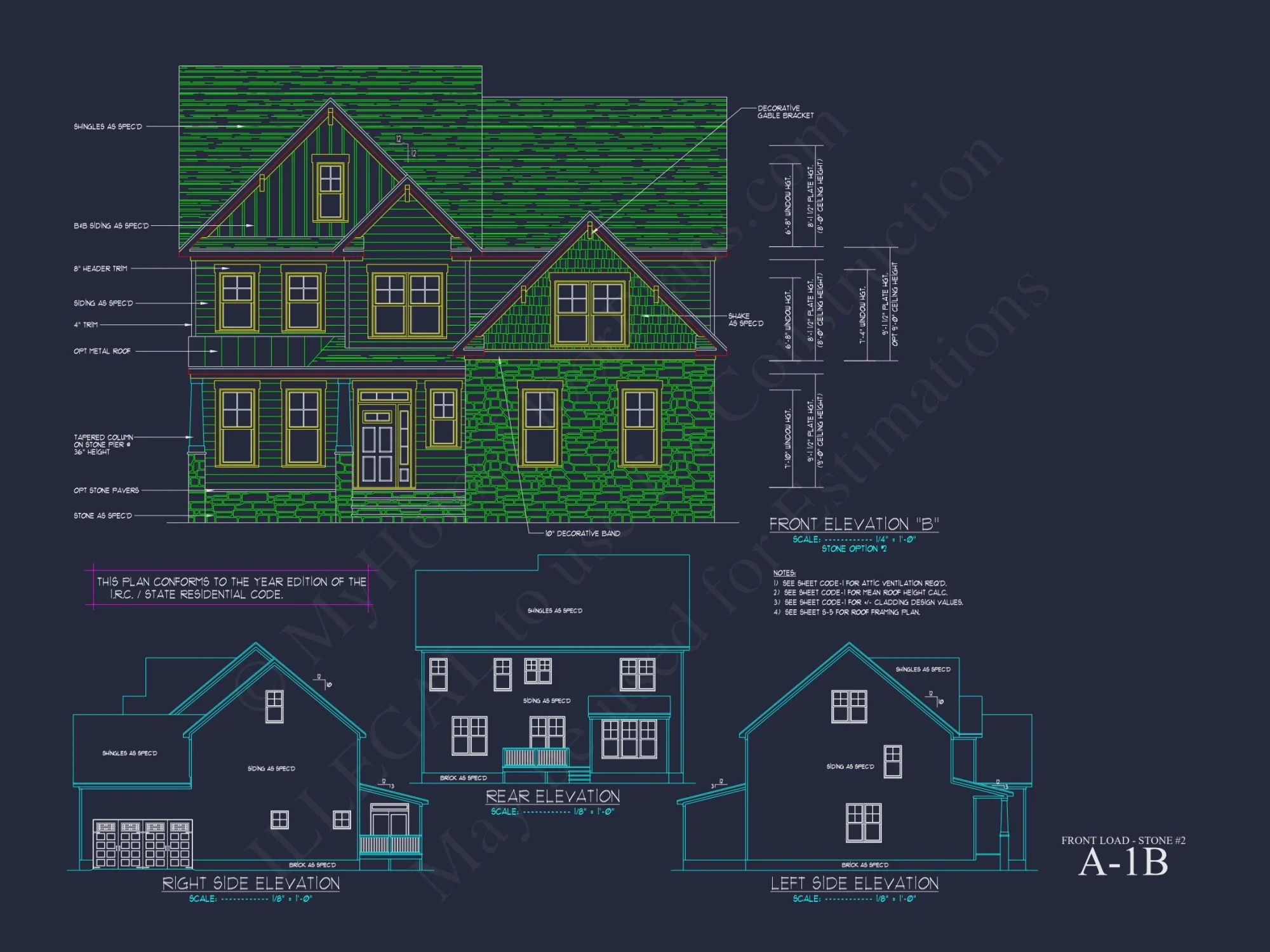 Customizable house Plan with 2-Story Blueprint CAD Designs