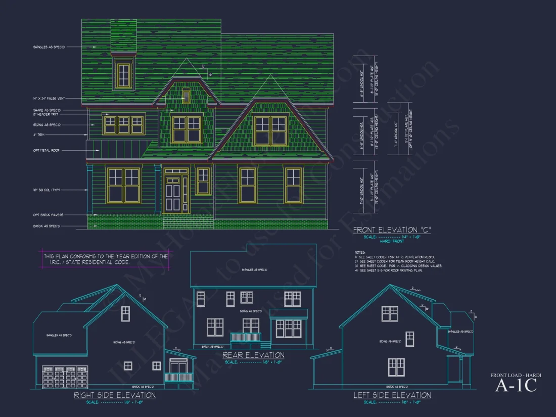 Customizable house Plan with 2-Story Blueprint CAD Designs