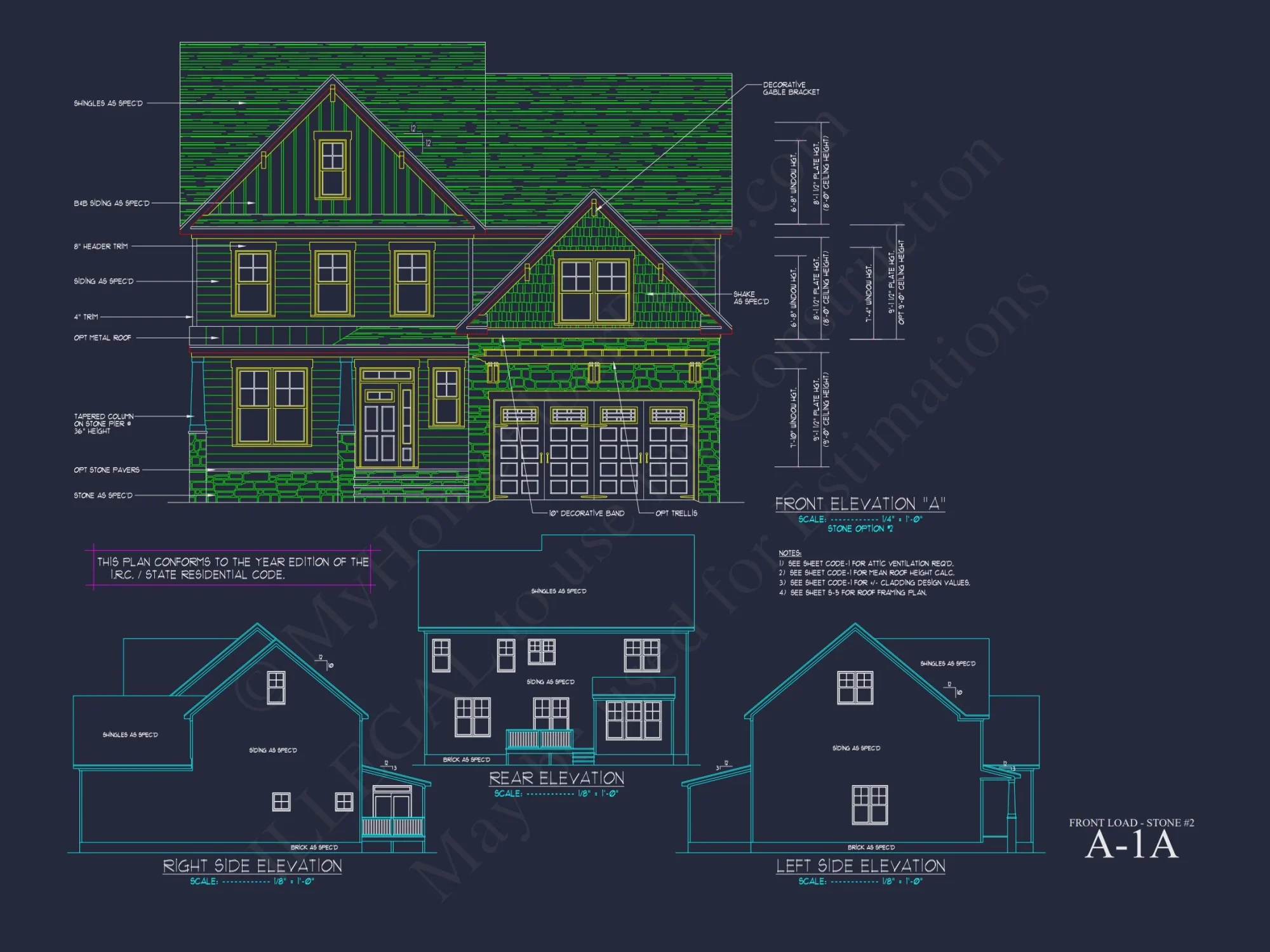 Customizable house Plan with 2-Story Blueprint CAD Designs