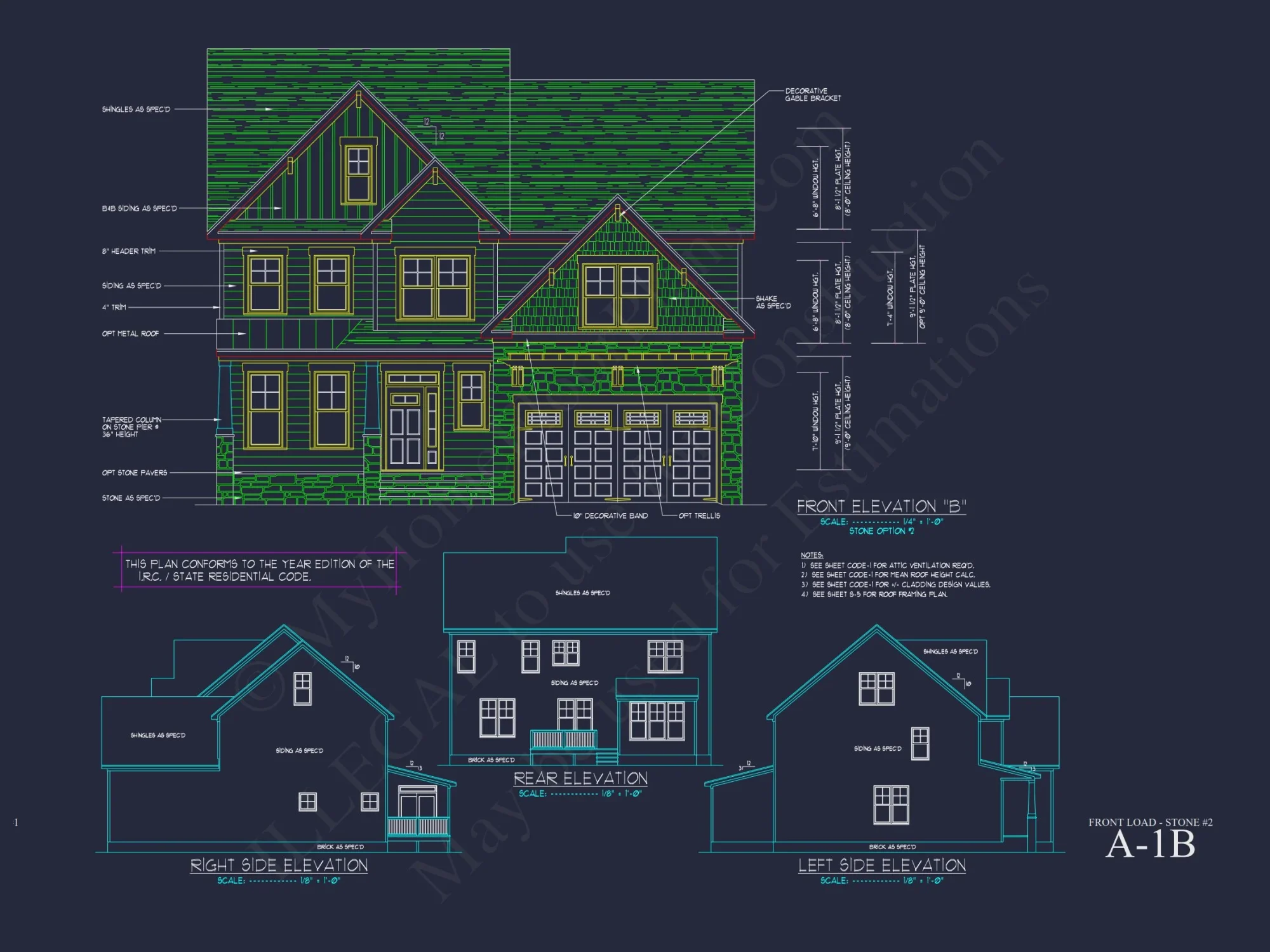 Customizable house Plan with 2-Story Blueprint CAD Designs