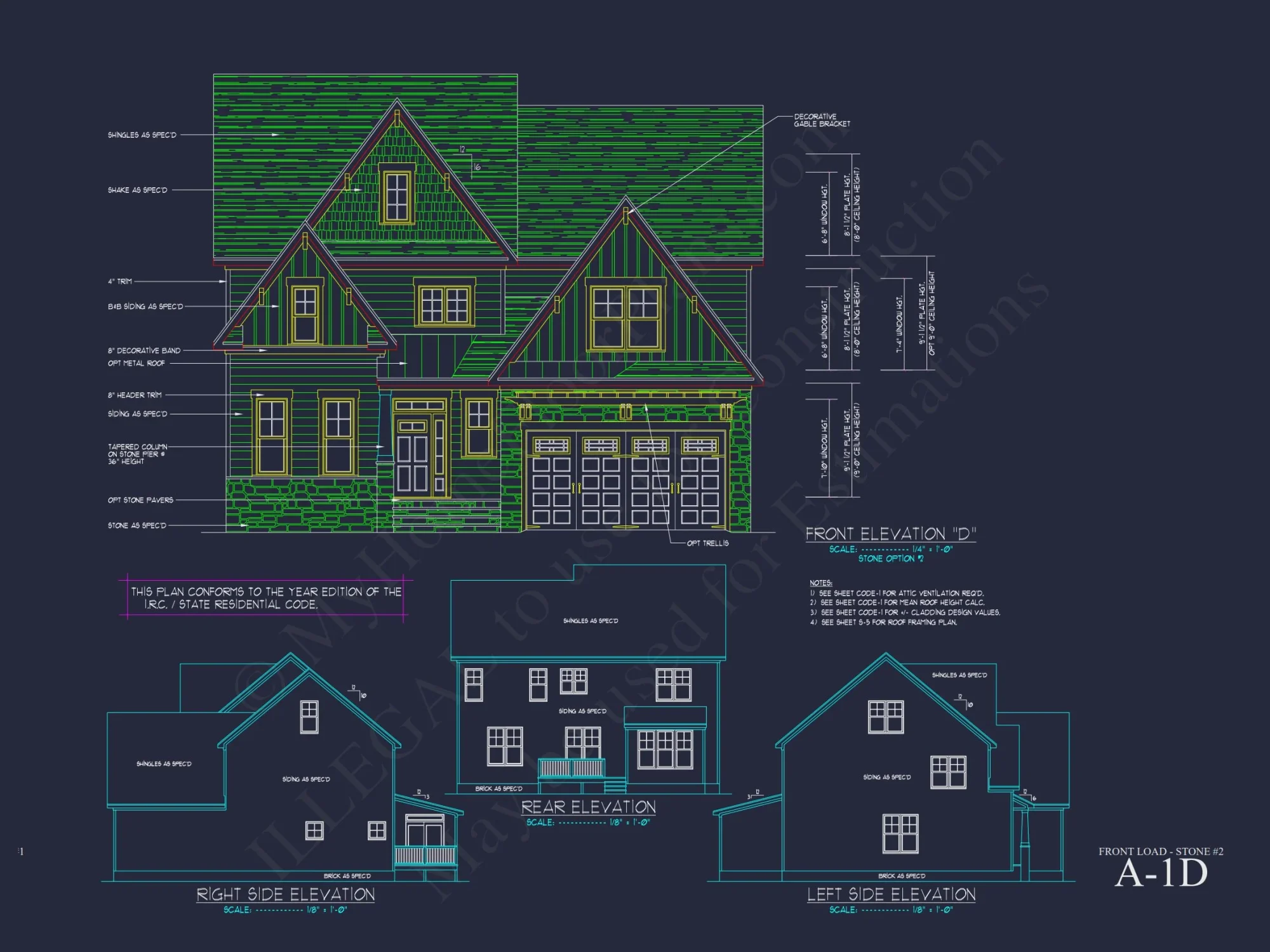 Customizable house Plan with 2-Story Blueprint CAD Designs
