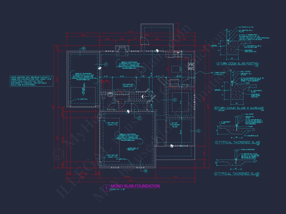 Traditional Craftsman Colonial Floor Plan