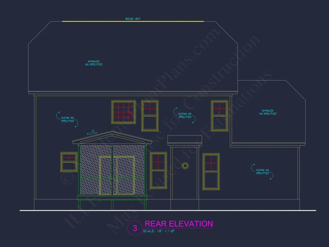 Traditional Craftsman Colonial Floor Plan