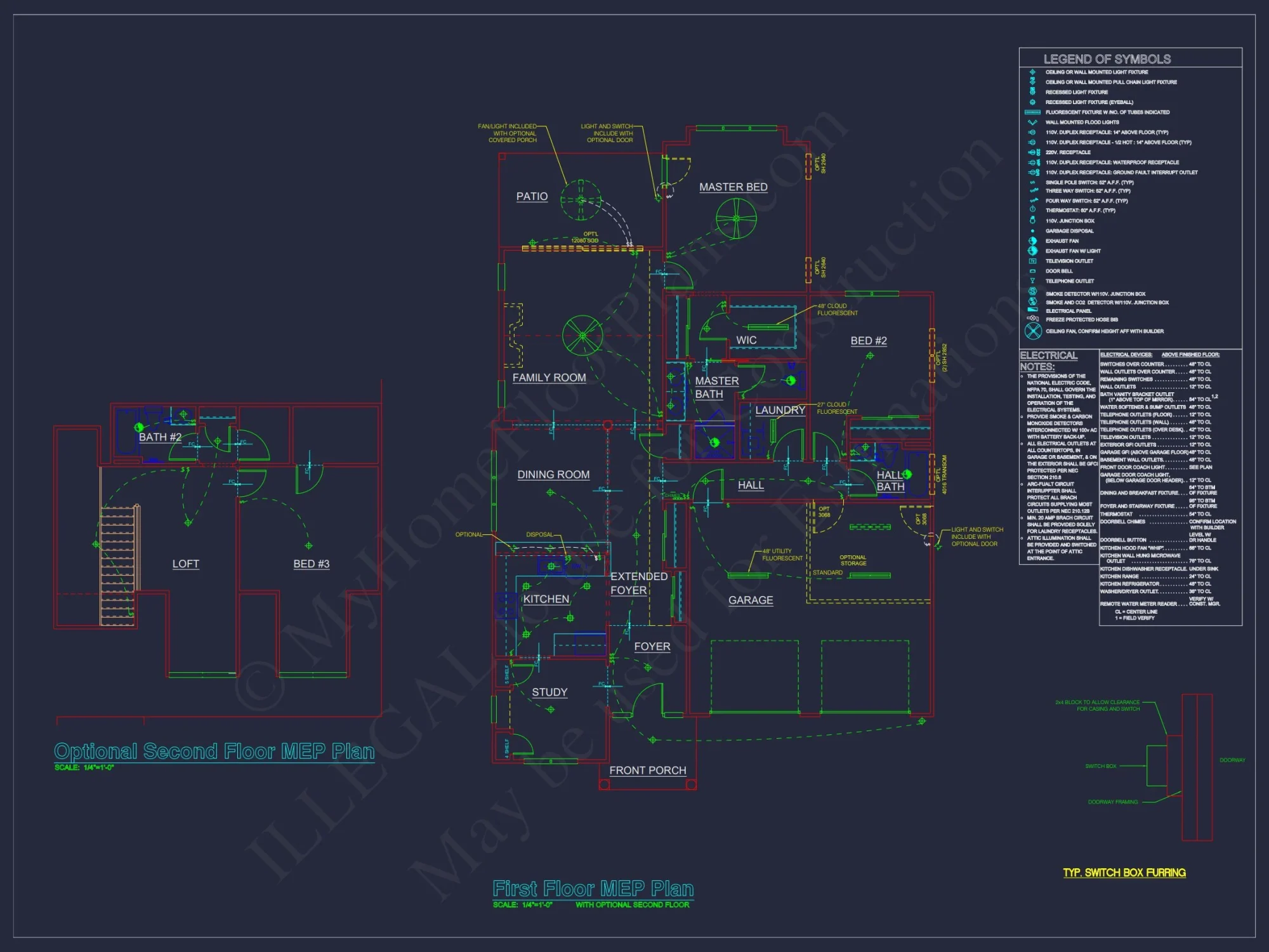 Custom house Design with 1.5 Story Floor Plan and CAD Blueprint