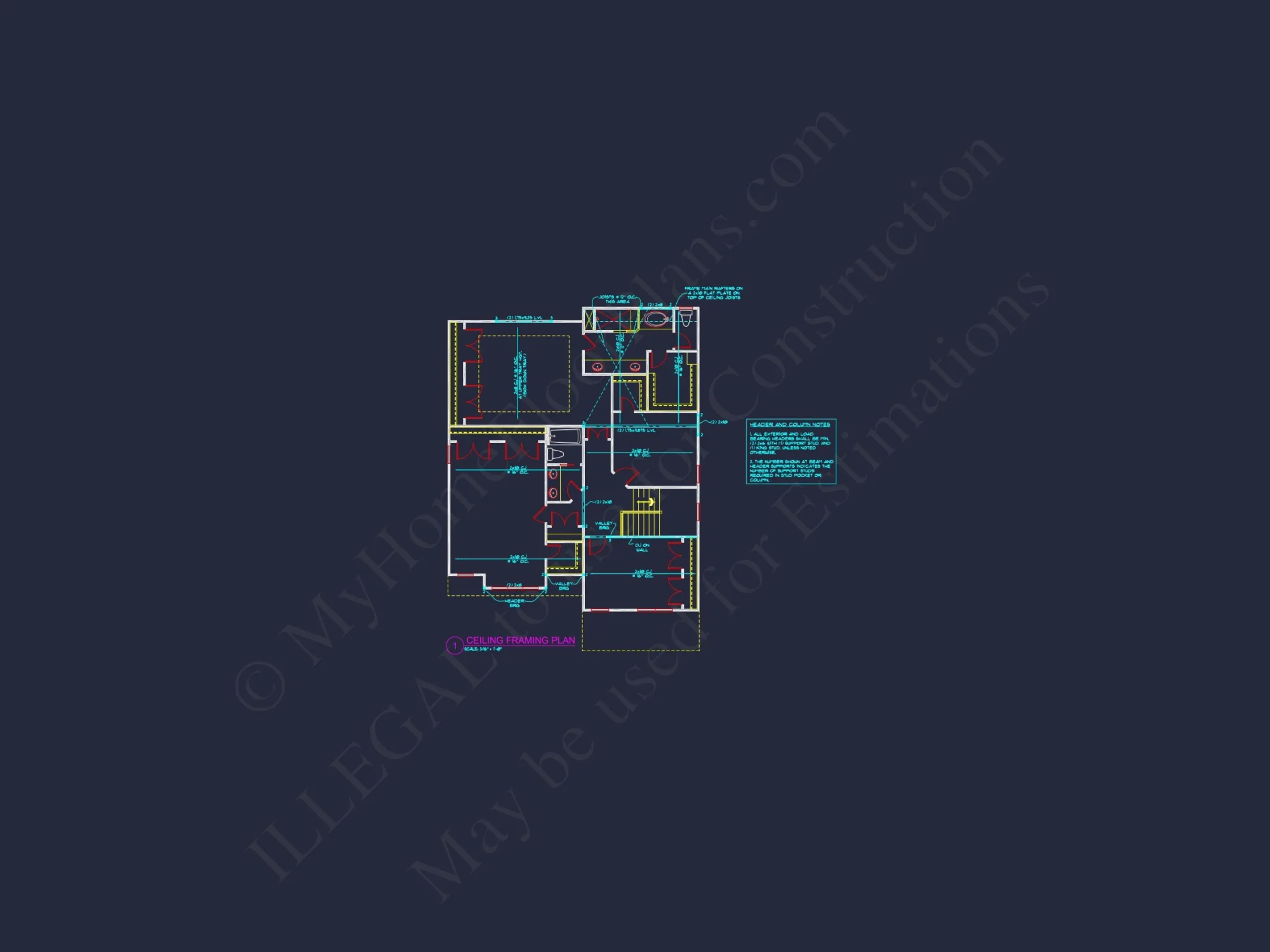 Modern Suburban house Plan with CAD Designs and Floor Plans