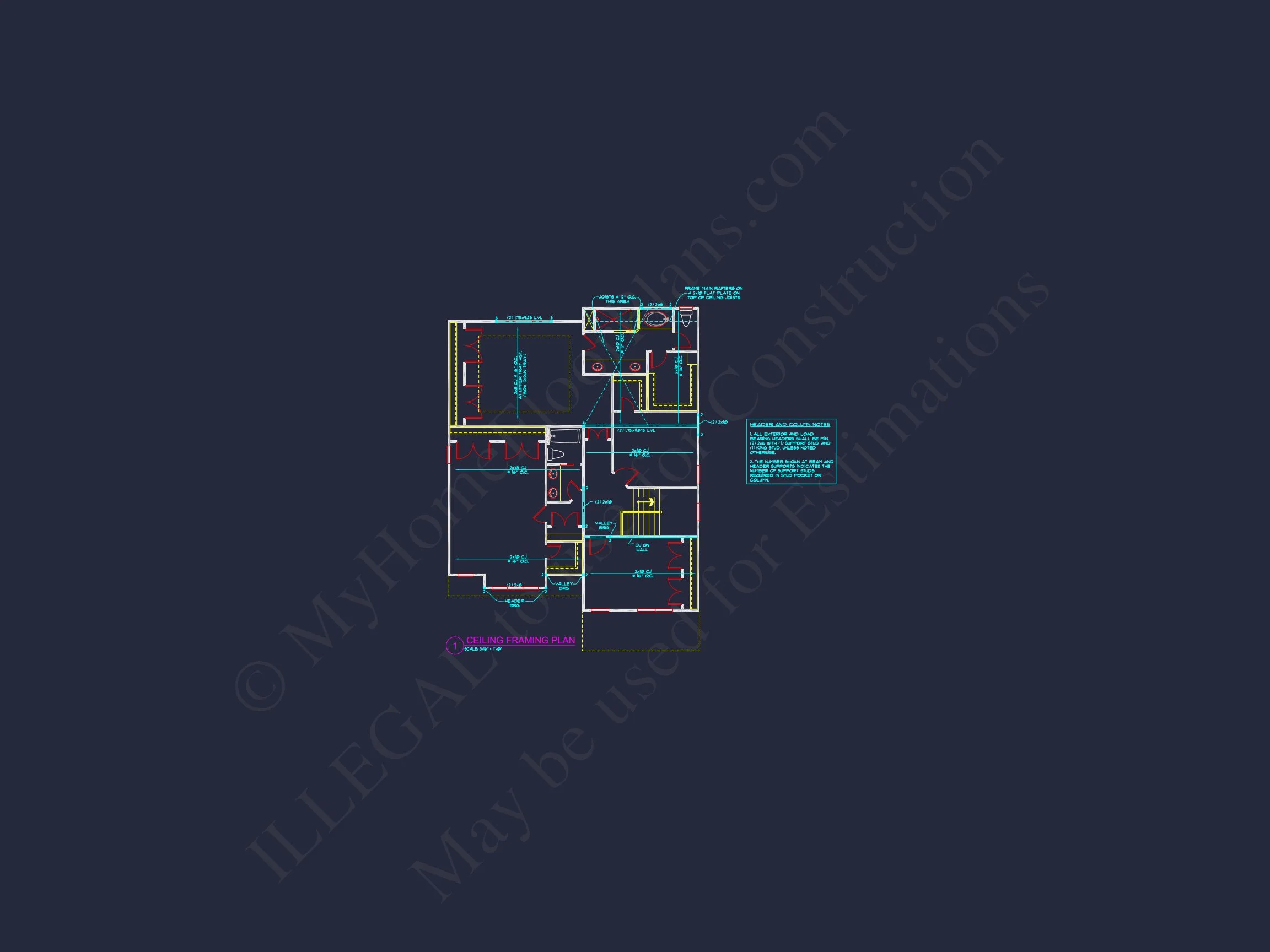Modern Suburban house Plan with CAD Designs and Floor Plans