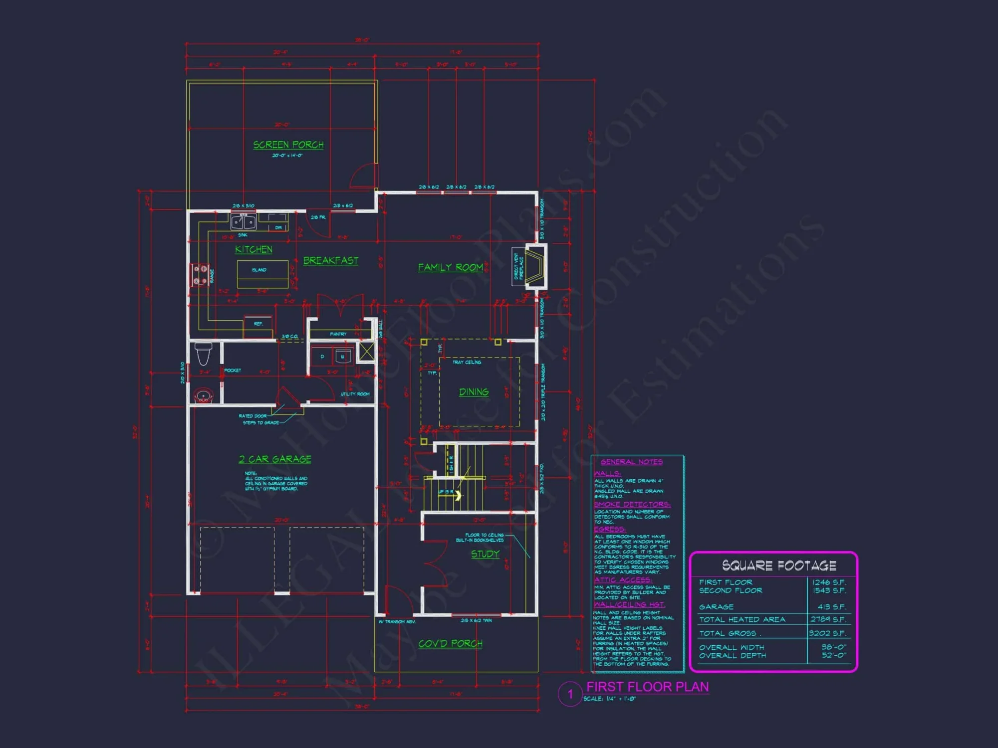 Modern Suburban house Plan with CAD Designs and Floor Plans