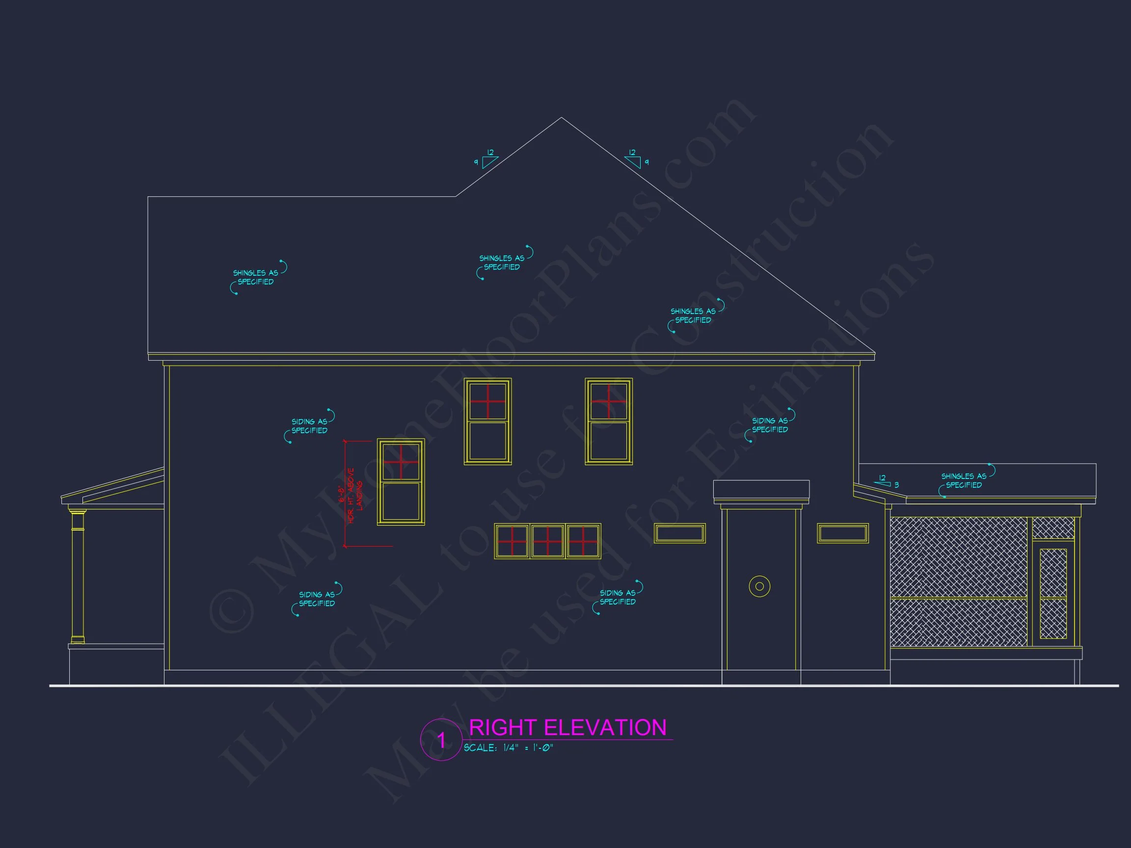 Modern Suburban house Plan with CAD Designs and Floor Plans