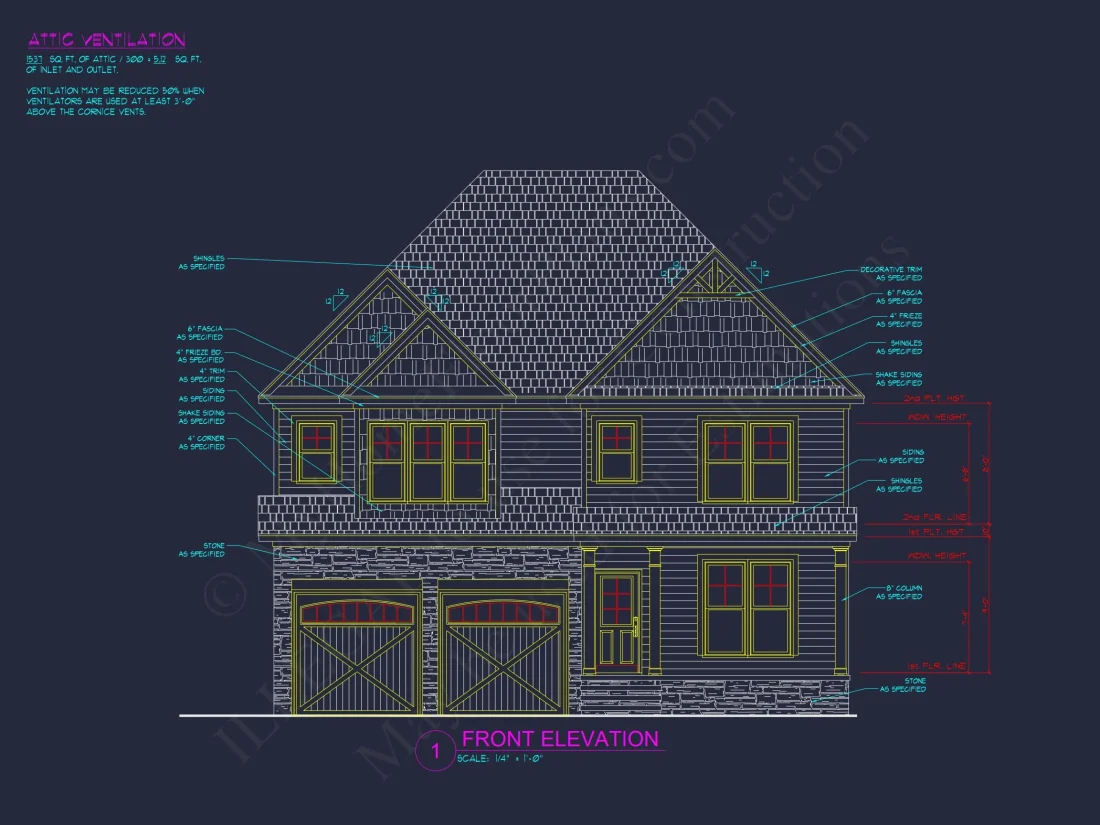 Modern Suburban house Plan with CAD Designs and Floor Plans