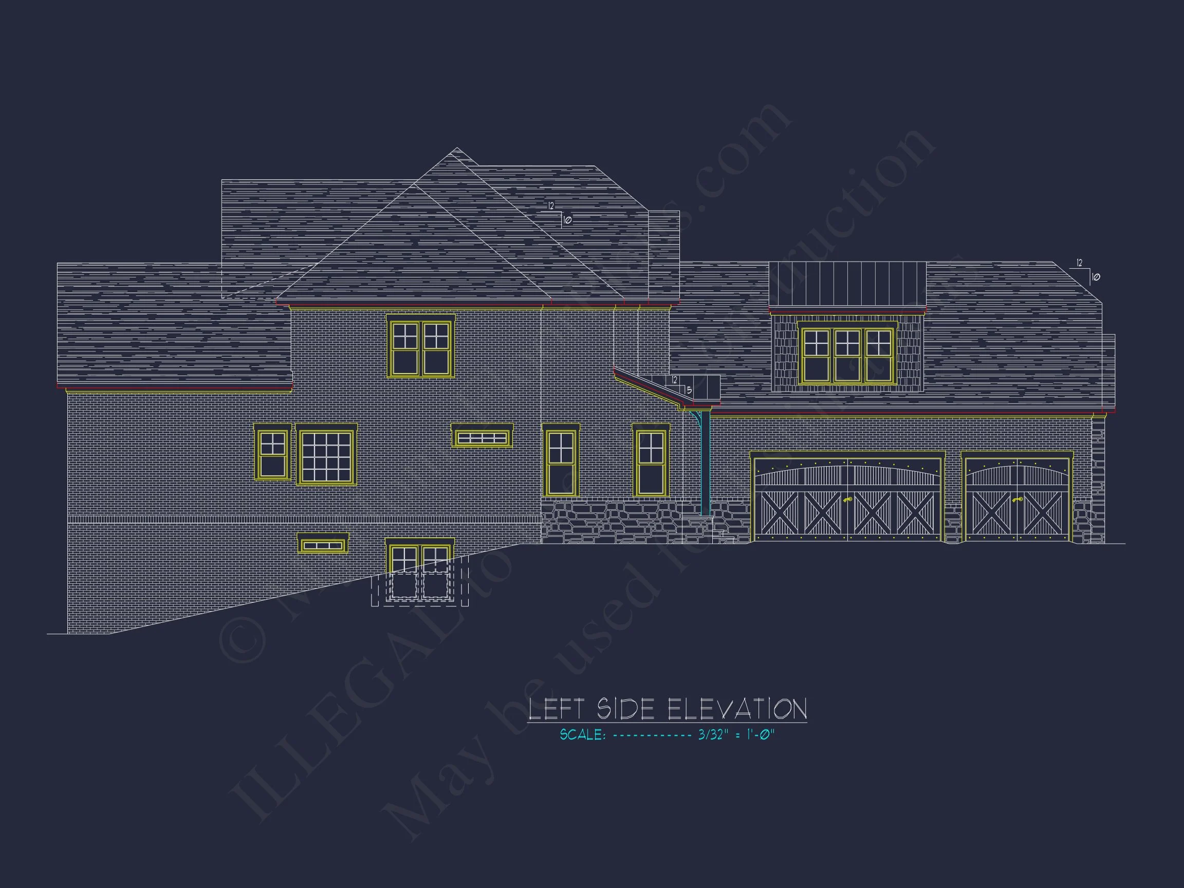 Luxury house Plan with CAD Floor Plans & Architectural Designs