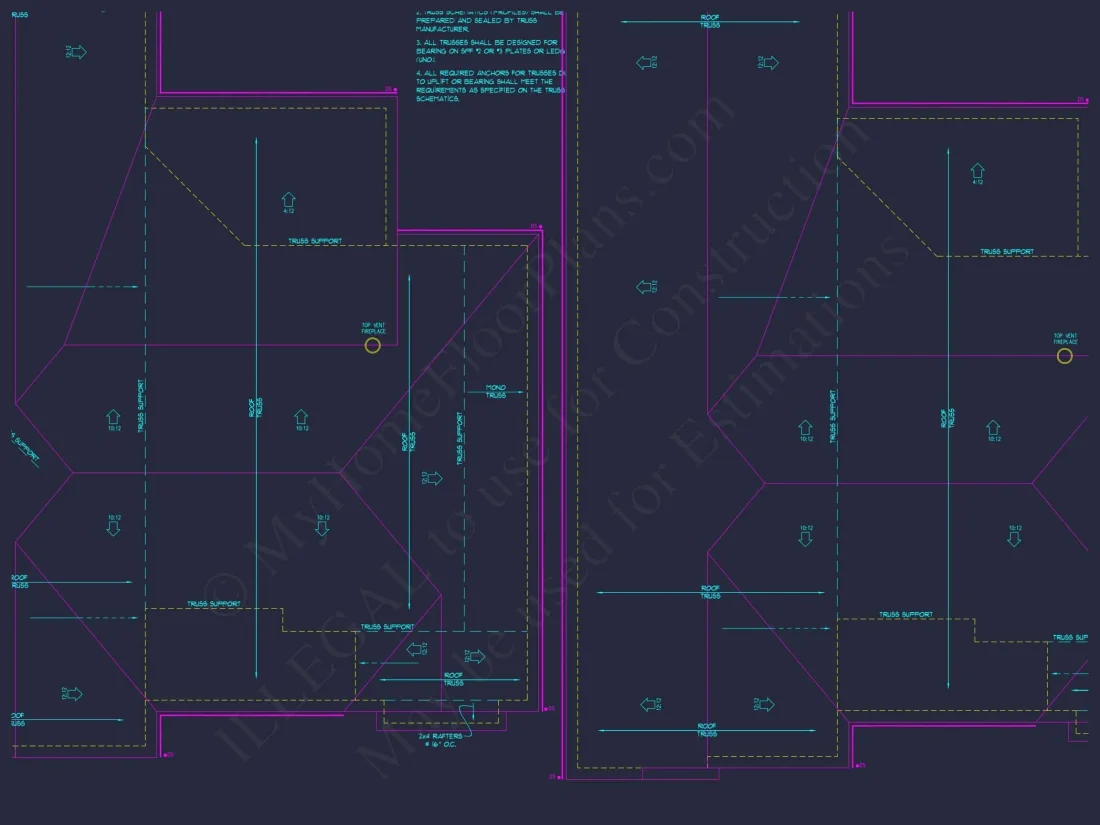Modern Craftsman house Floor Plan with CAD and Designs